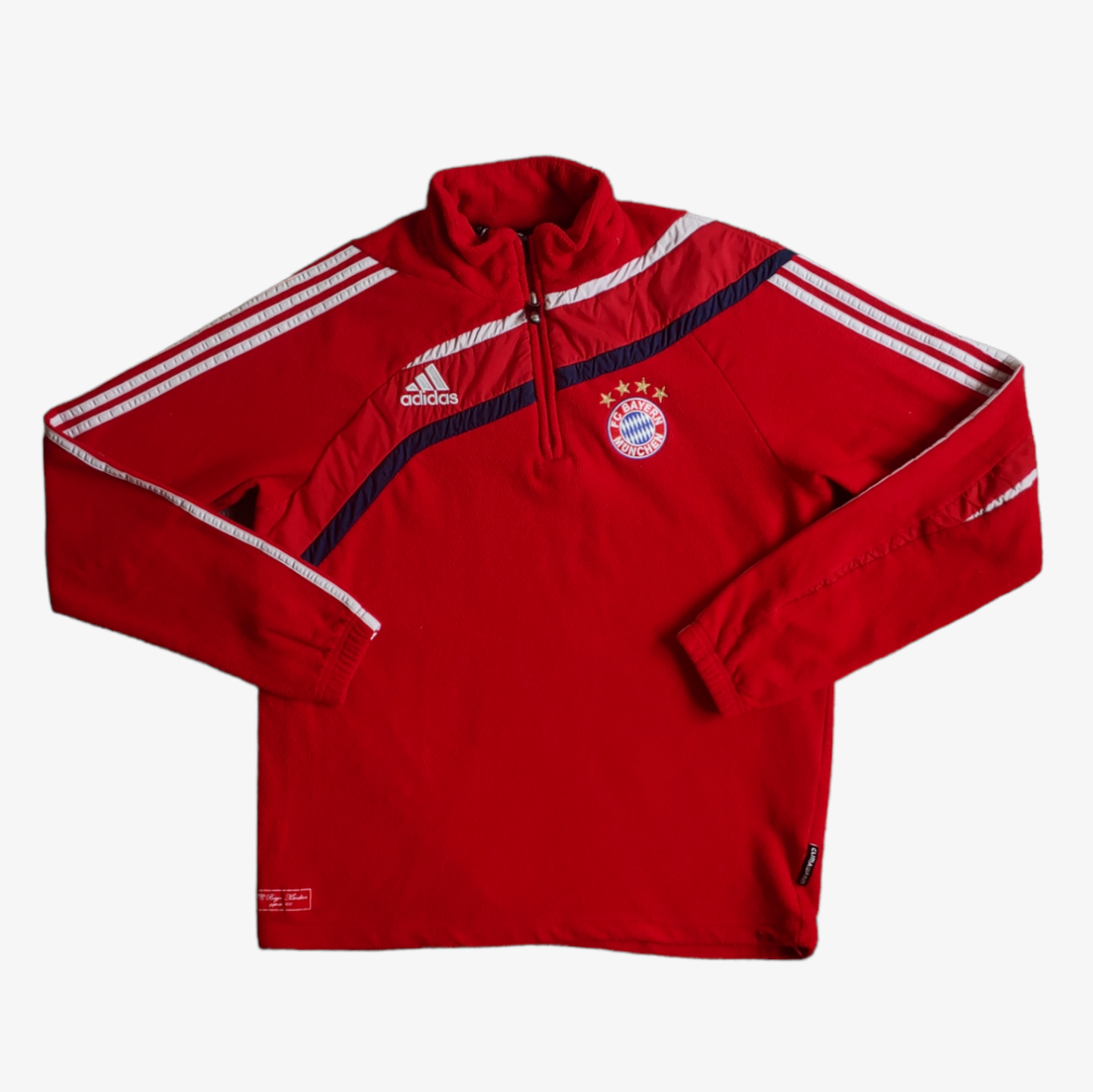Vintage Y2K Adidas 2009 Bayern Munich Football Club Red Quarter Zip Fleece - Casspios Dream