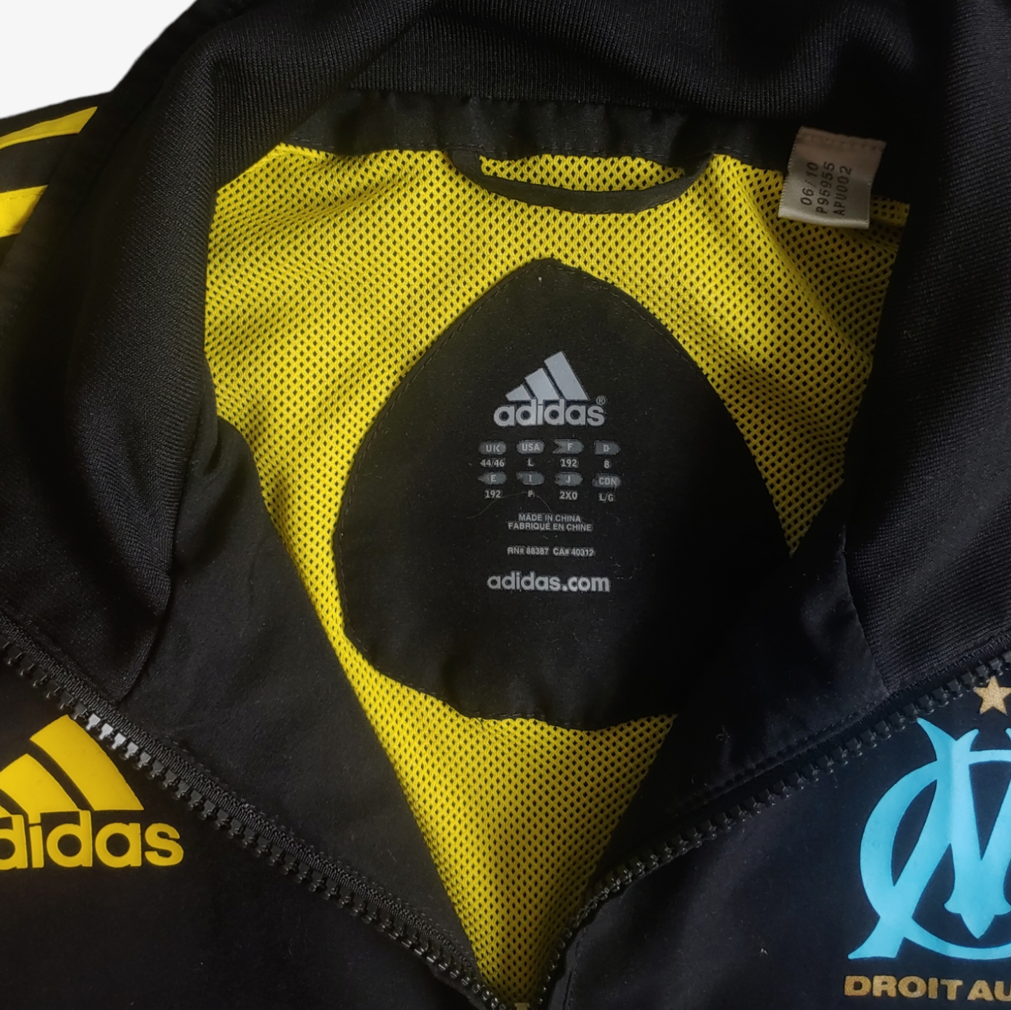 Vintage Y2K Adidas Olympique De Marseille Reggae Track Jacket Label - Casspios Dream