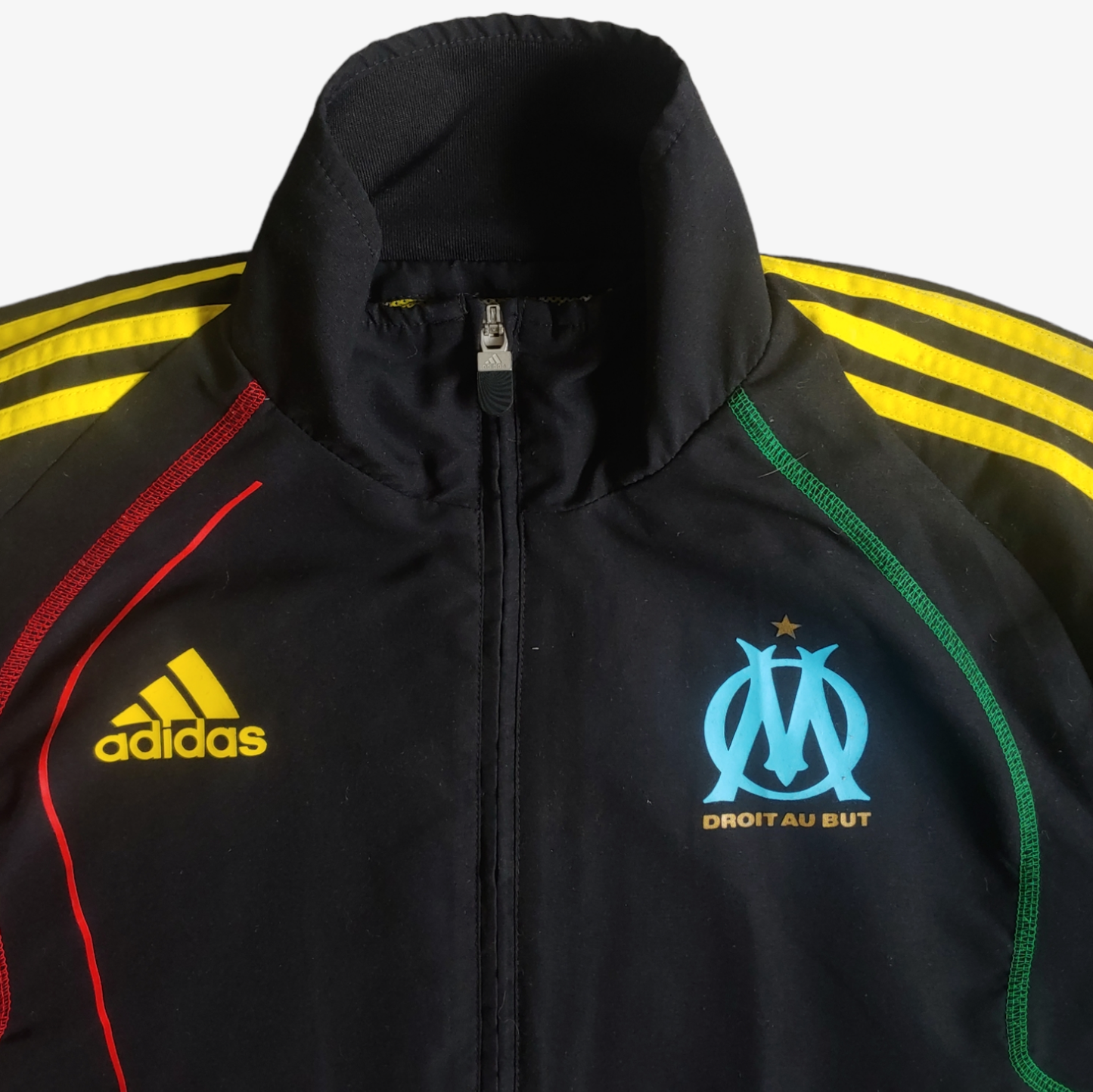 Vintage Y2K Adidas Olympique De Marseille Reggae Track Jacket Logo - Casspios Dream