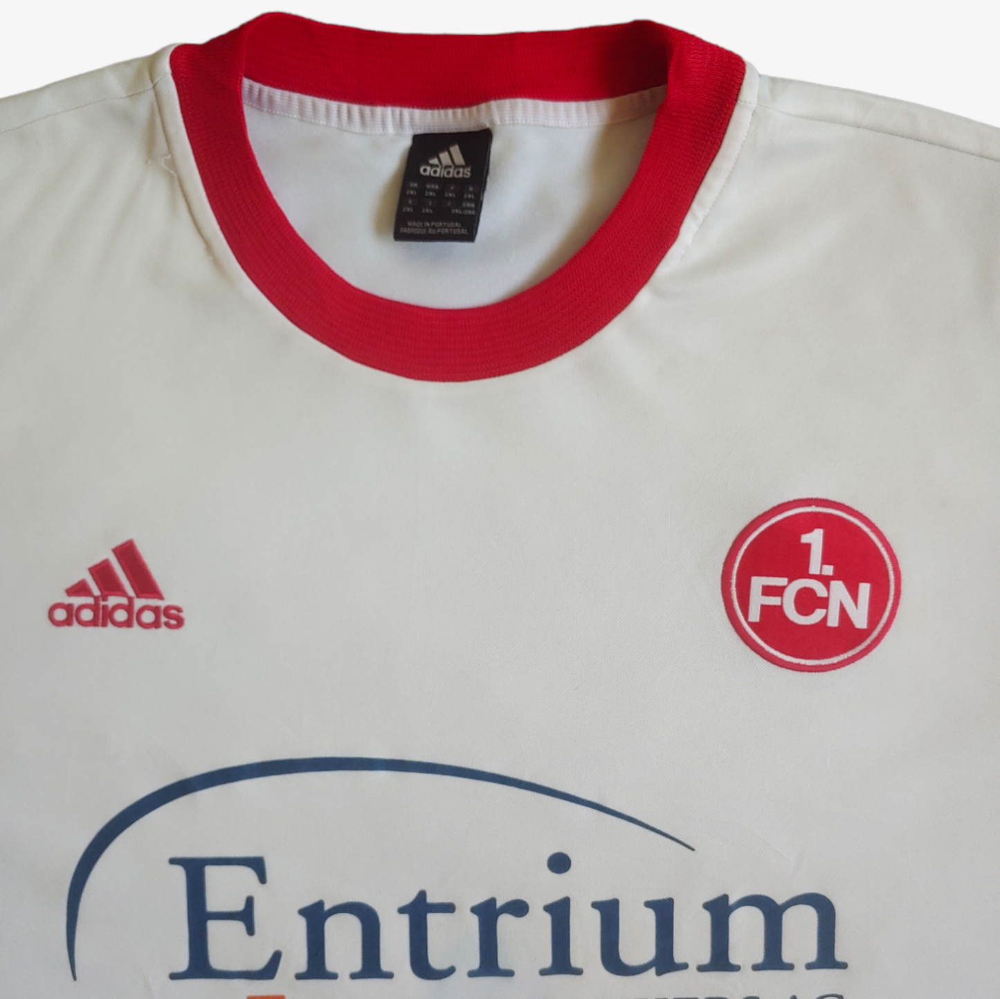 Vintage Y2K Adidas x 1. FCN Nurnberg 2002 Away White Football Jersey Logo - Casspios Dream