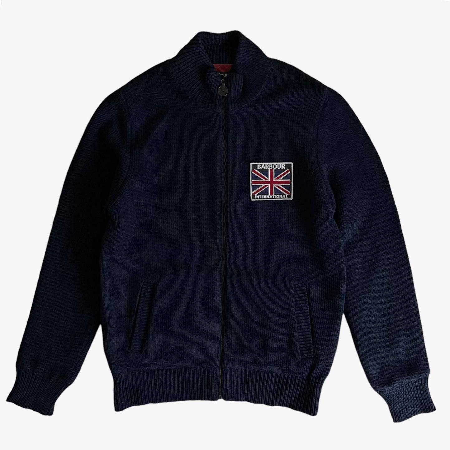 Vintage Y2K Barbour International Great Britain Lambswool Knitted Jacket - Casspios Dream