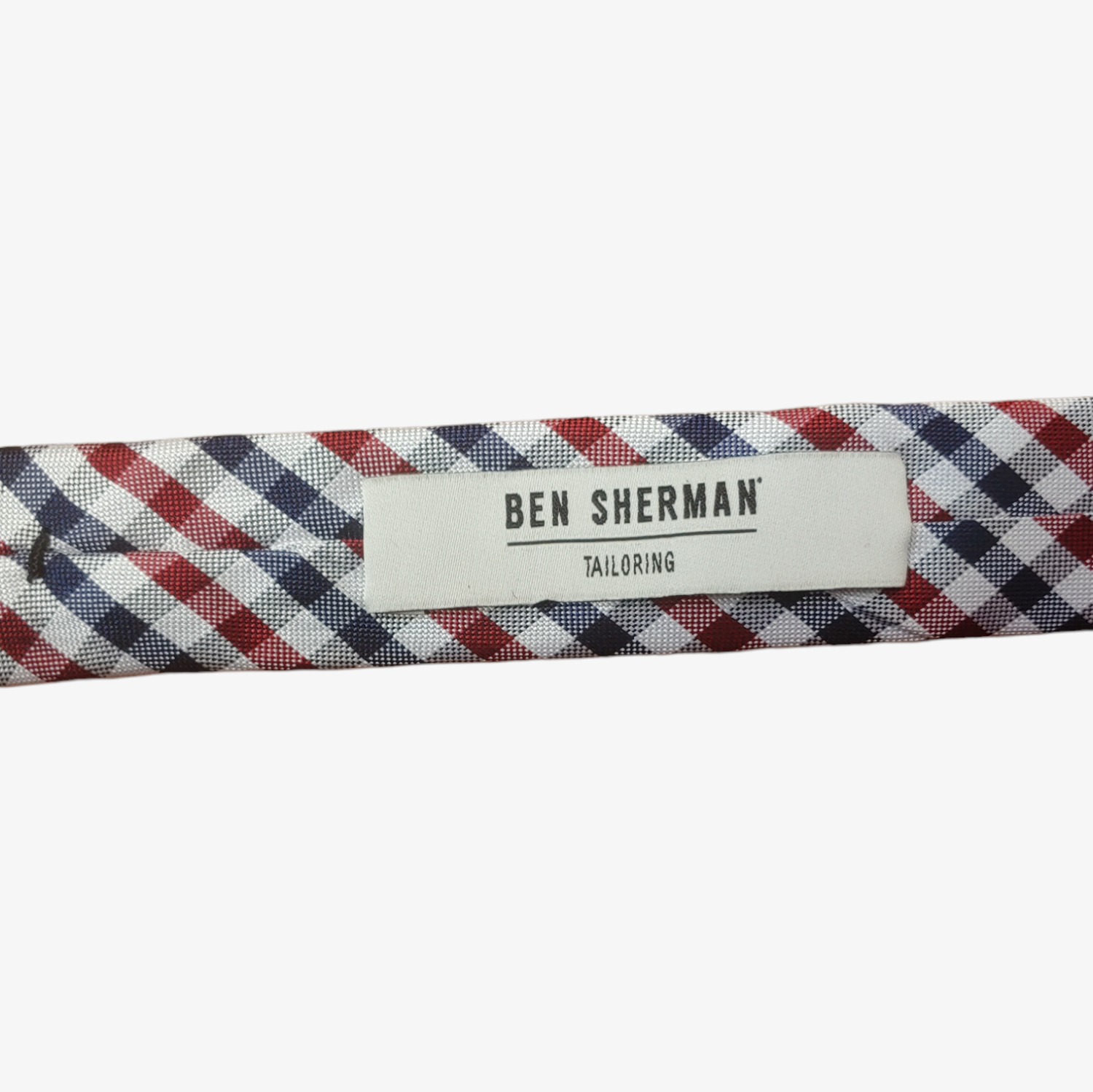 Vintage Y2K Ben Sherman Check Skinny Silk Tie Brand New With Tags Label - Casspios Dream