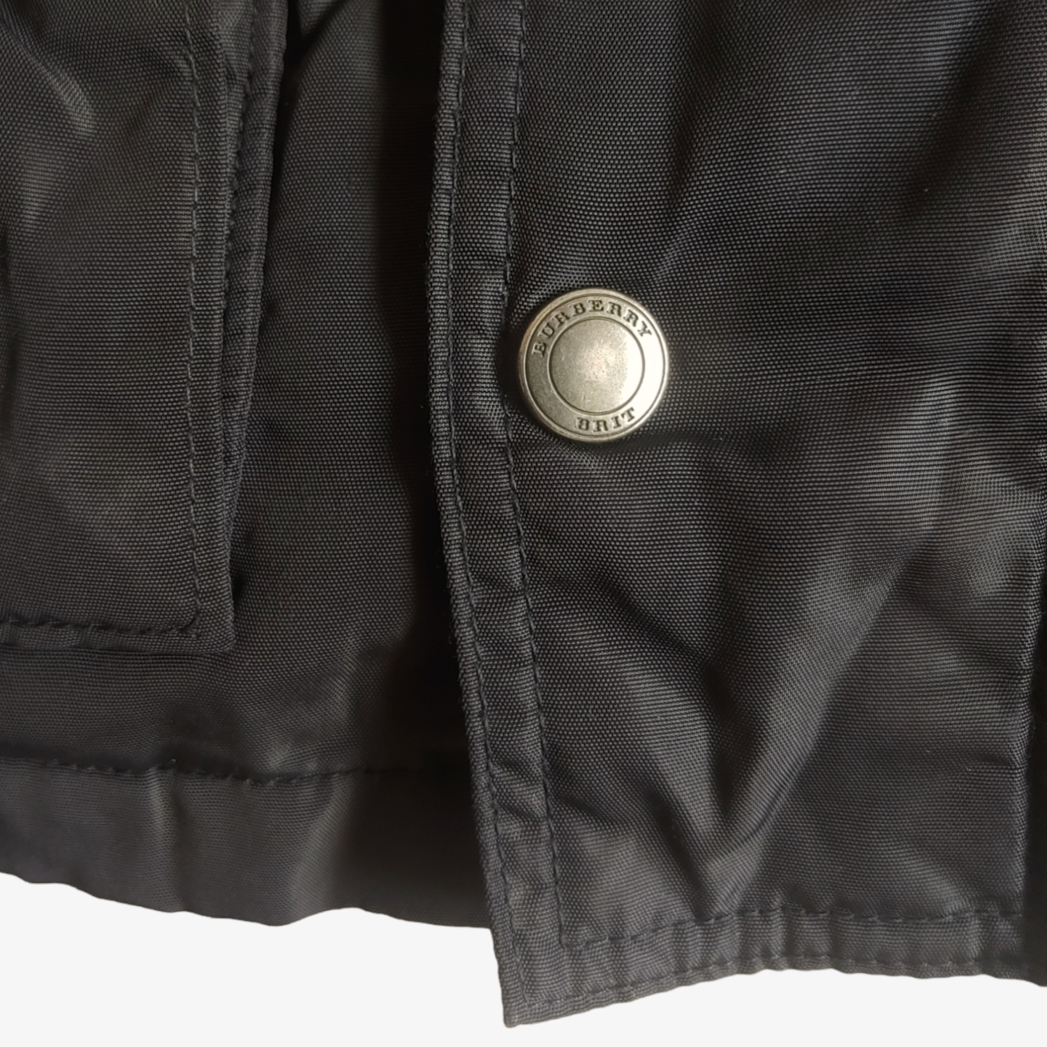 Vintage Y2K Burberry Brit Jacket With Corduroy Collar Button - Casspios Dream