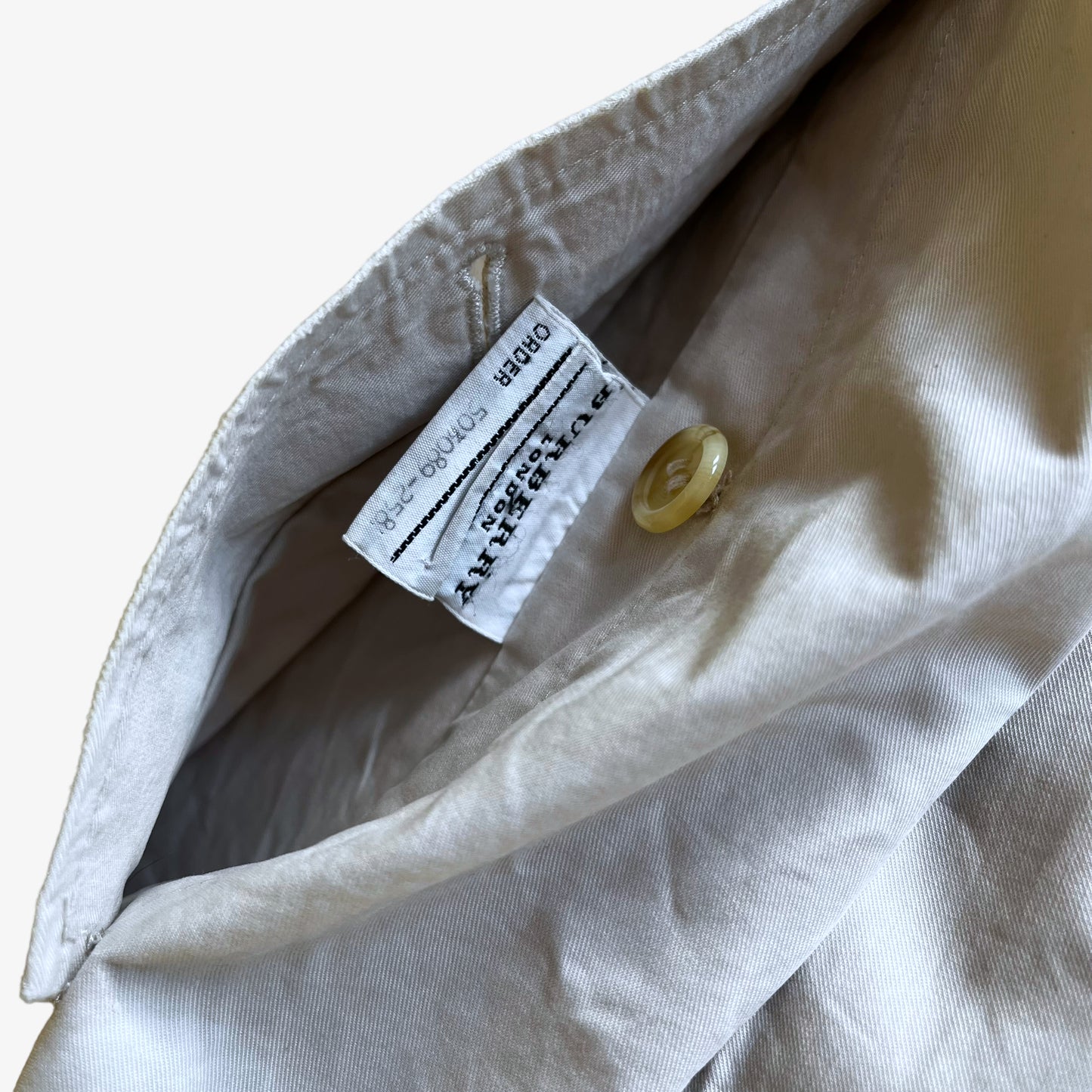 Vintage Y2K Burberry Trench Coat Inside Label - Casspios Dream