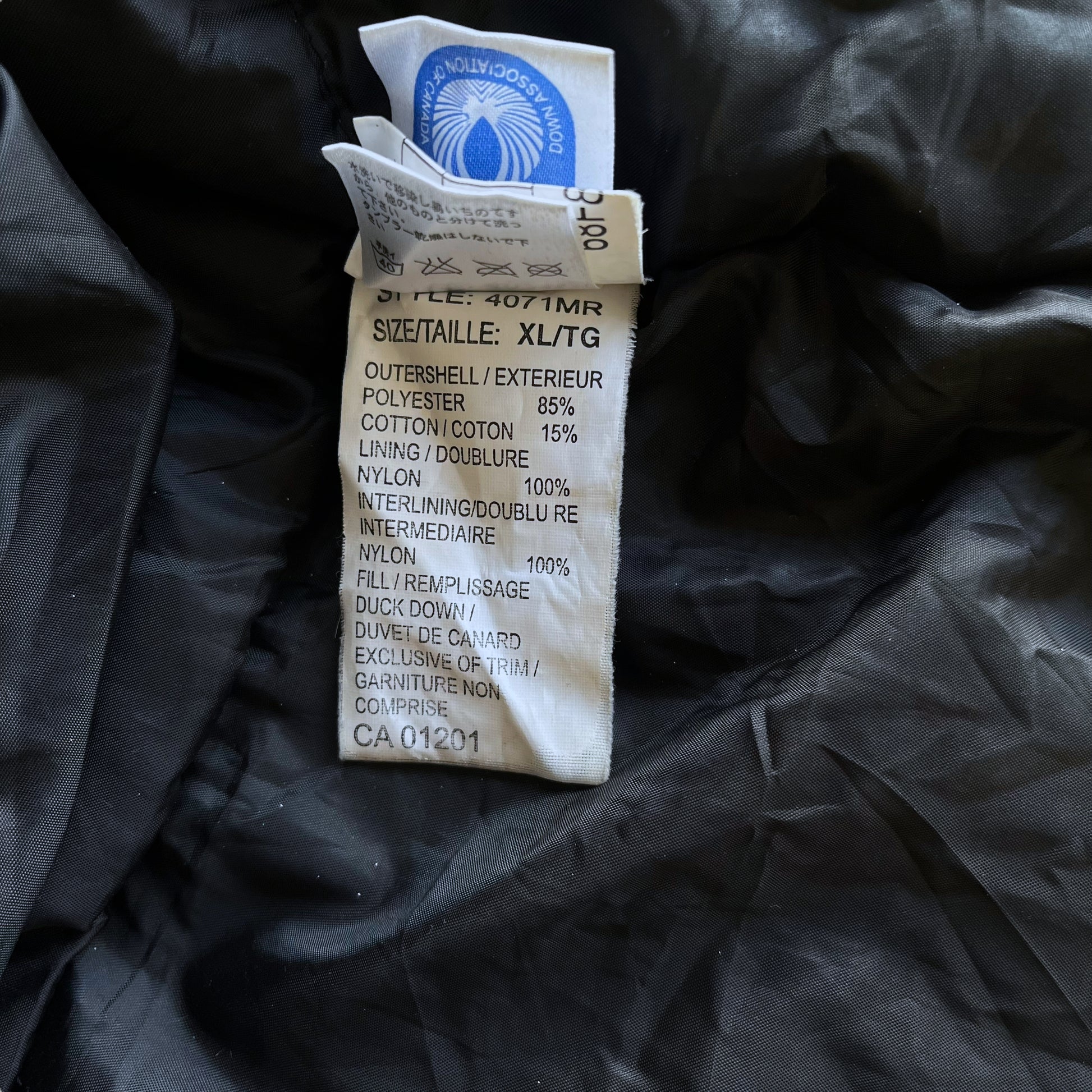 Vintage Y2K Canada Goose Arctic Program Expedition Black Puffer Jacket With Original Hood Inside Labels - Casspios Dream