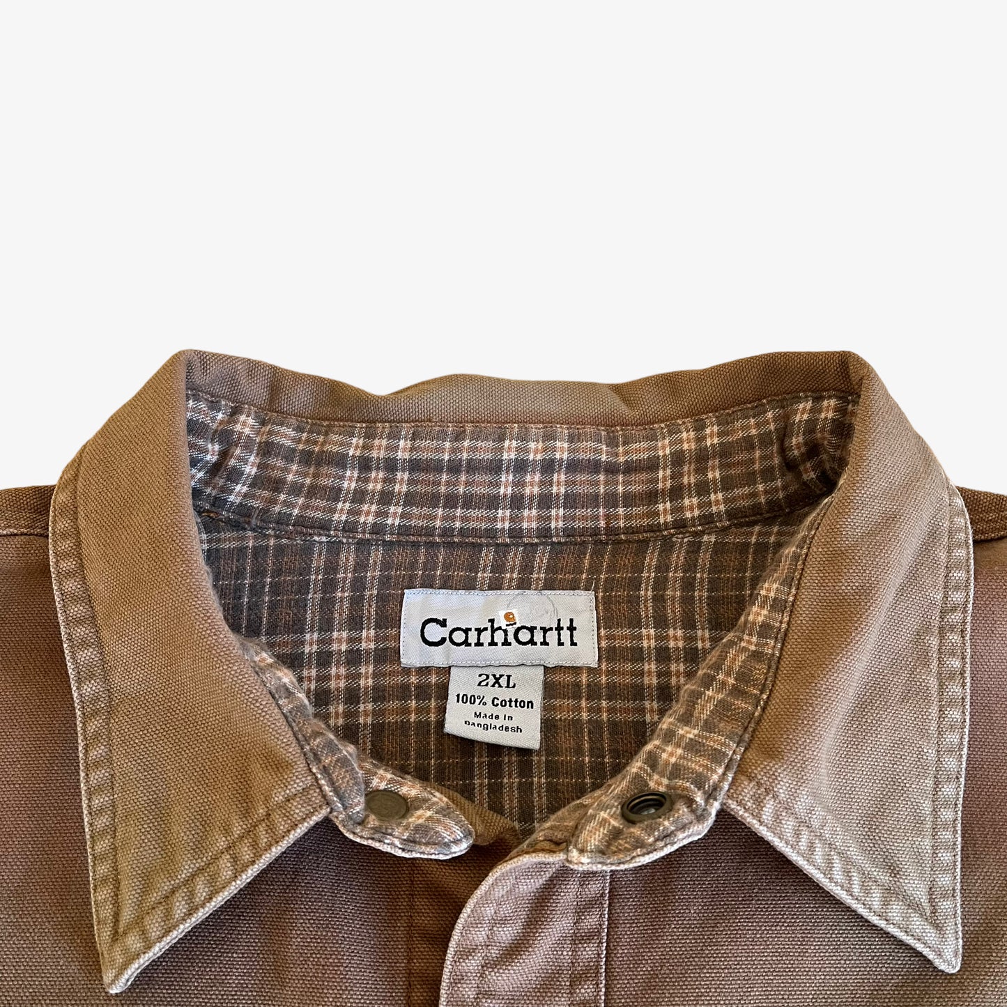 Vintage Y2K Carhartt Brown Shacket Label - Casspios Dream