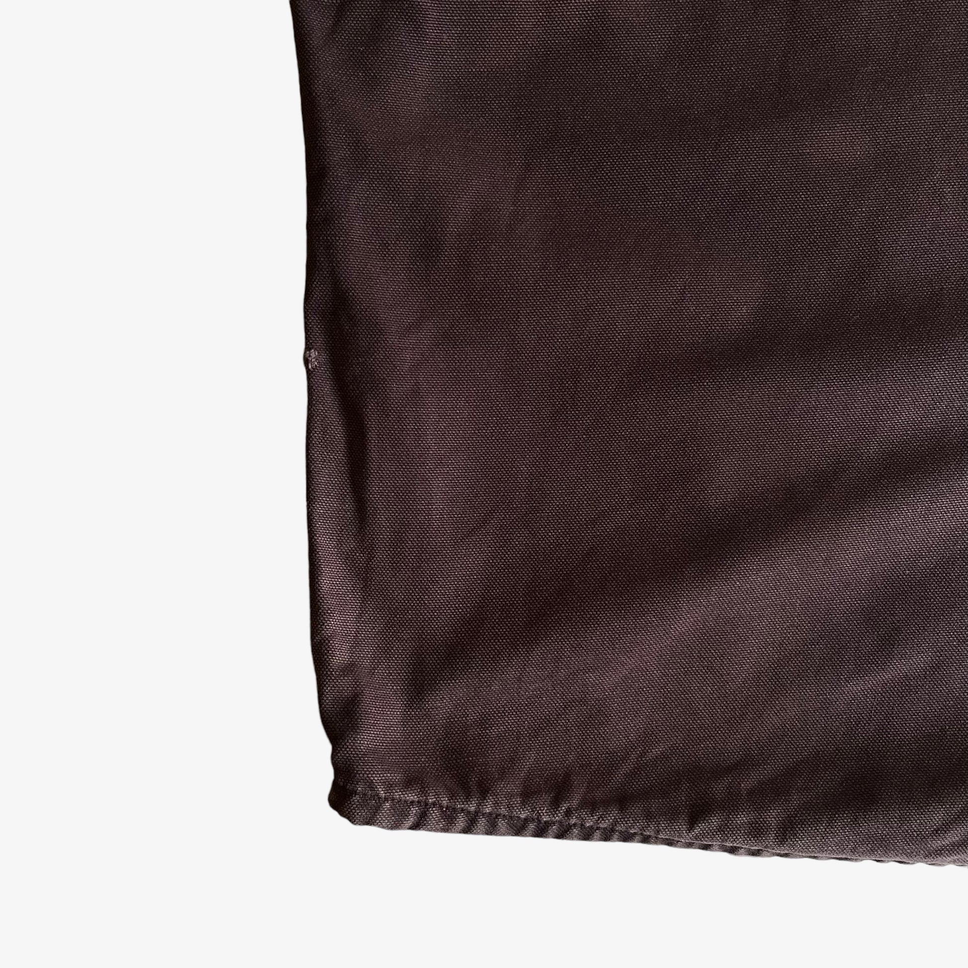 Vintage Y2K Carhartt Brown Shirt Jacket Shacket Side - Casspios Dream