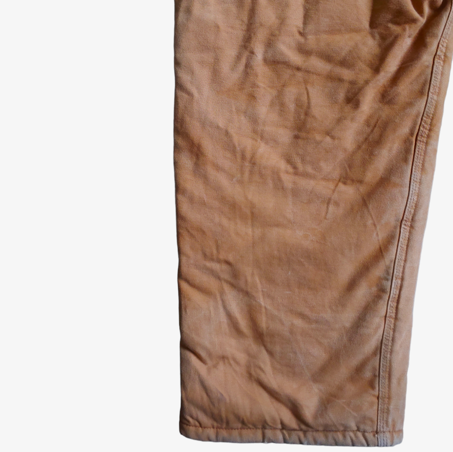 Vintage Y2K Carhartt Brown Thick Cotton Workwear Bib Overalls Dungarees Marks - Casspios Dream