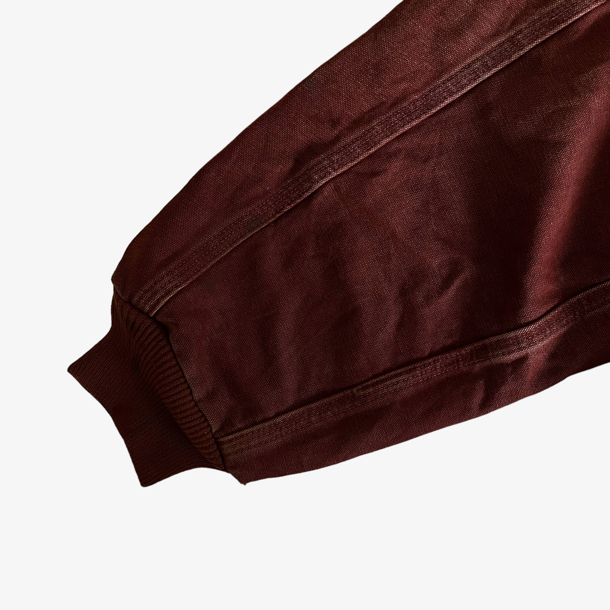 Vintage Y2K Carhartt Red Hooded Workwear Jacket Sleeve - Casspios Dream