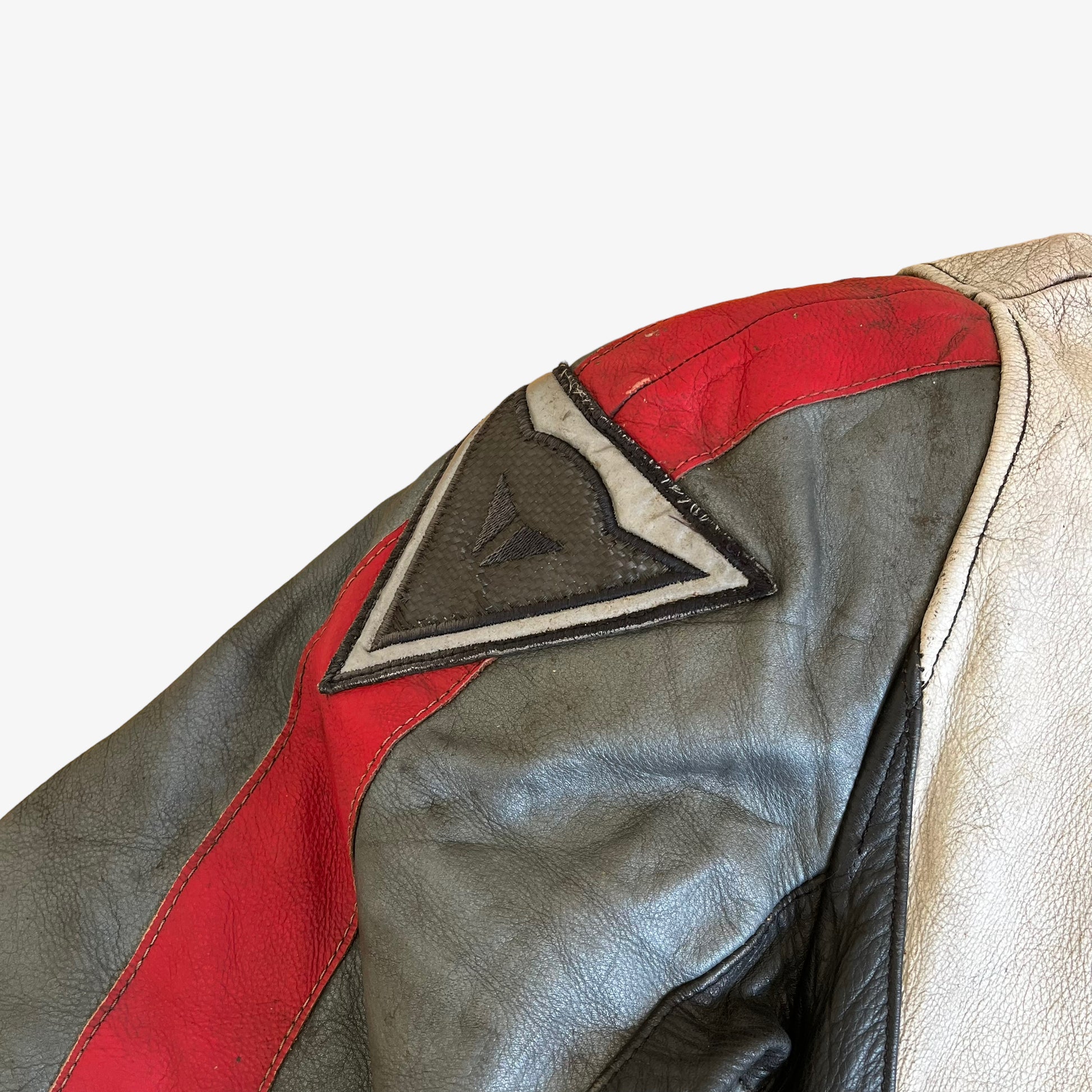 Vintage Y2K Dainese TS Evolution Armoured Leather Biker Jacket Crest - Casspios Dream