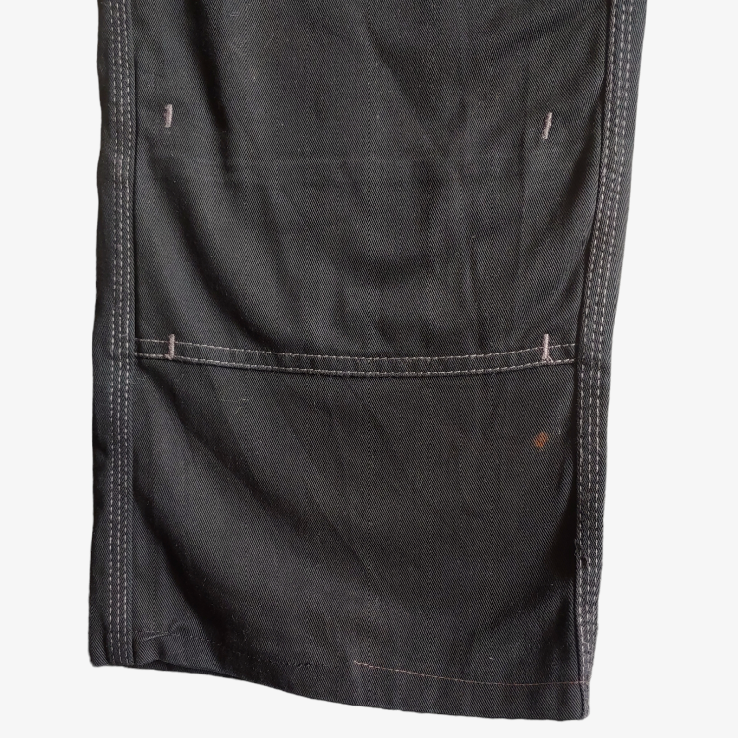 Vintage Y2K Dickies Black Workwear Bib Overalls Dungarees Cuff - Casspios Dream
