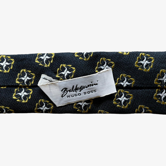 Vintage Y2K Hugo Boss Baldessarini Abstract Silk Tie Label - Casspios Dream