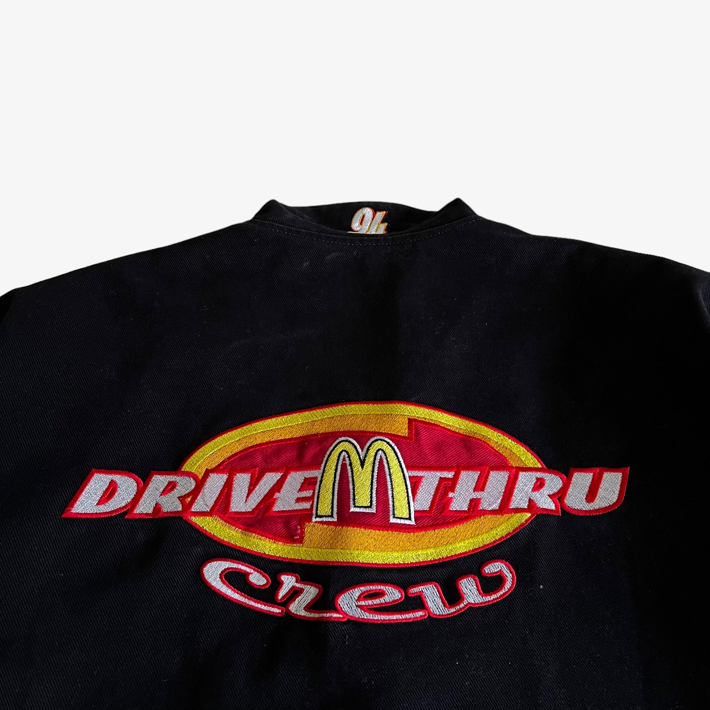 Vintage Y2K Jeff Hamilton McDonalds Drive Thru Crew Nascar Jacket Back Logo - Casspios Dream