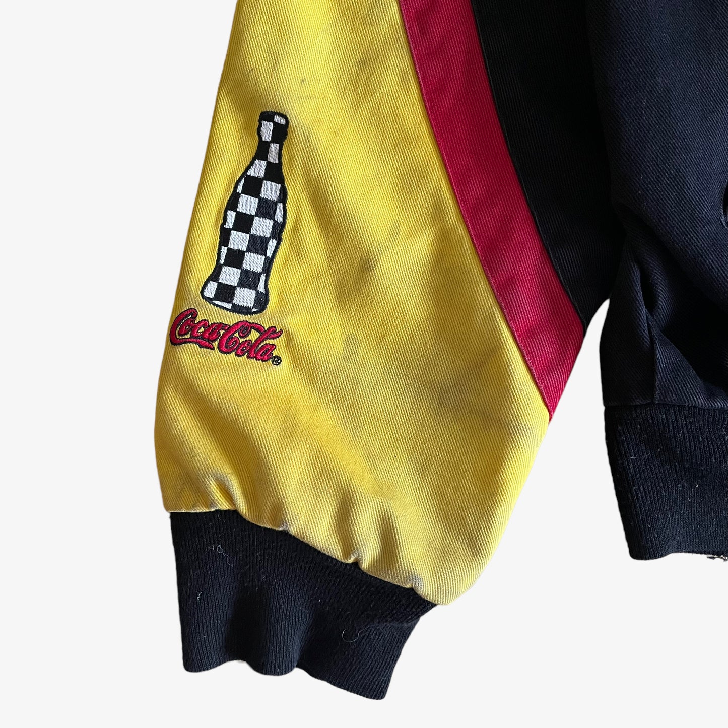 Vintage Y2K Jeff Hamilton McDonalds Drive Thru Crew Nascar Jacket Sleeve - Casspios Dream