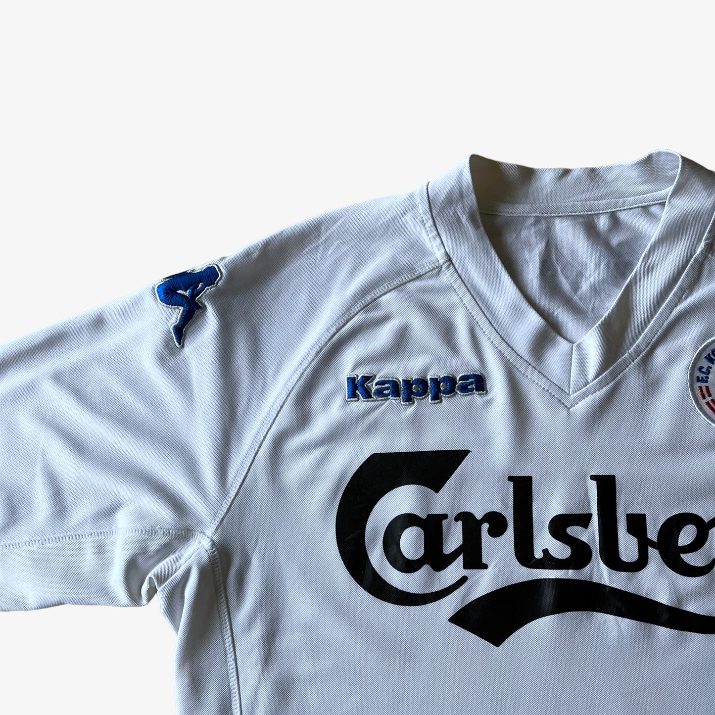 Vintage Y2K Kappa 2010 - 2011 FC Copenhagen White Home Football Jersey Logo - Casspios Dream