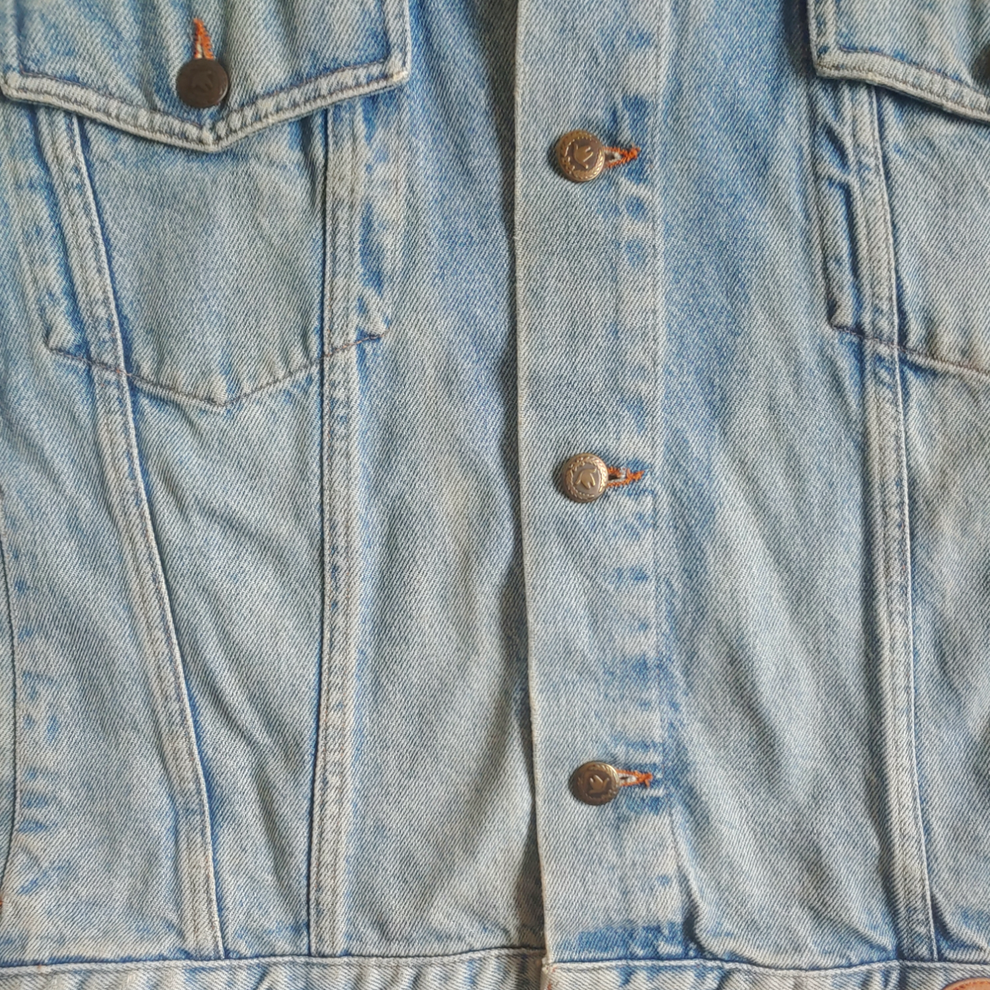 Vintage Y2K Moschino Jeans Peace Denim Jacket Buttons - Casspios Dream