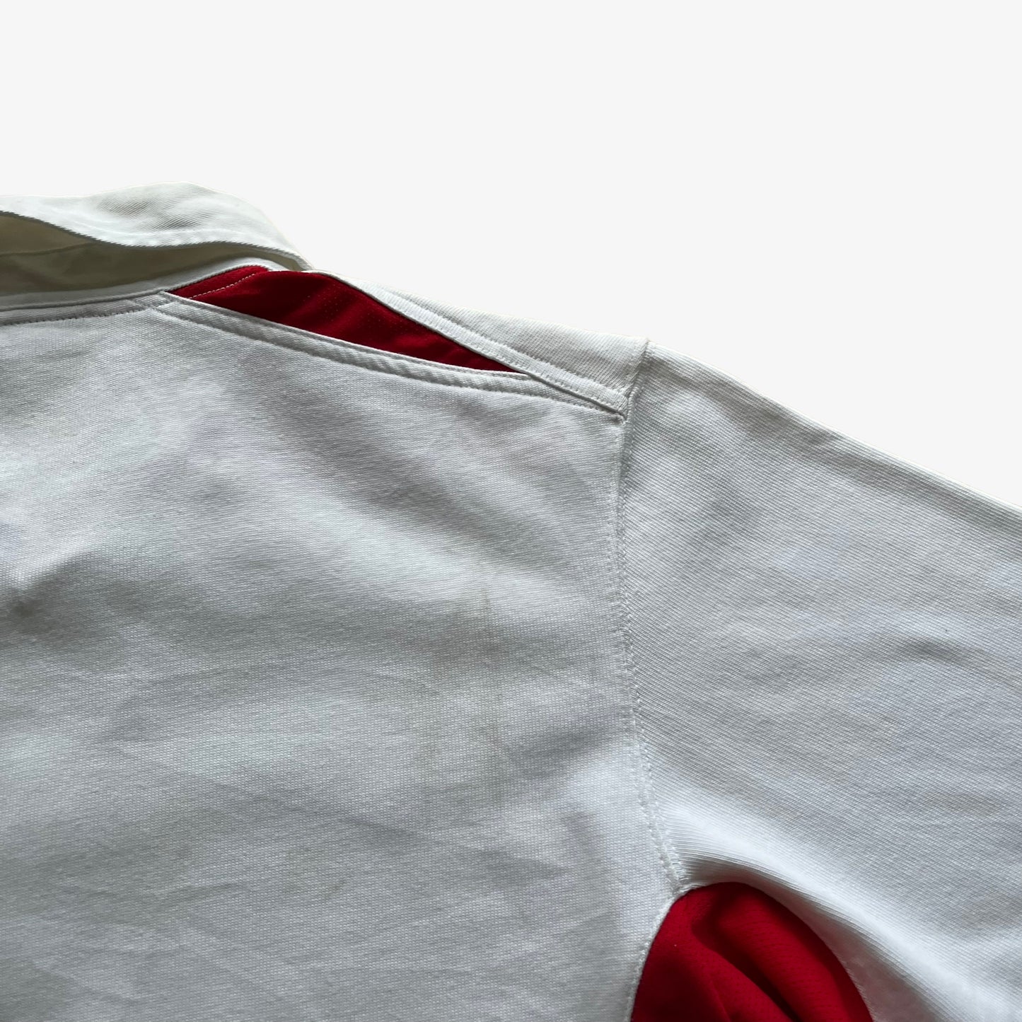 Vintage Y2K Nike 2002 England Short Sleeve White Home Rugby Shirt Back Wear - Casspios Dream