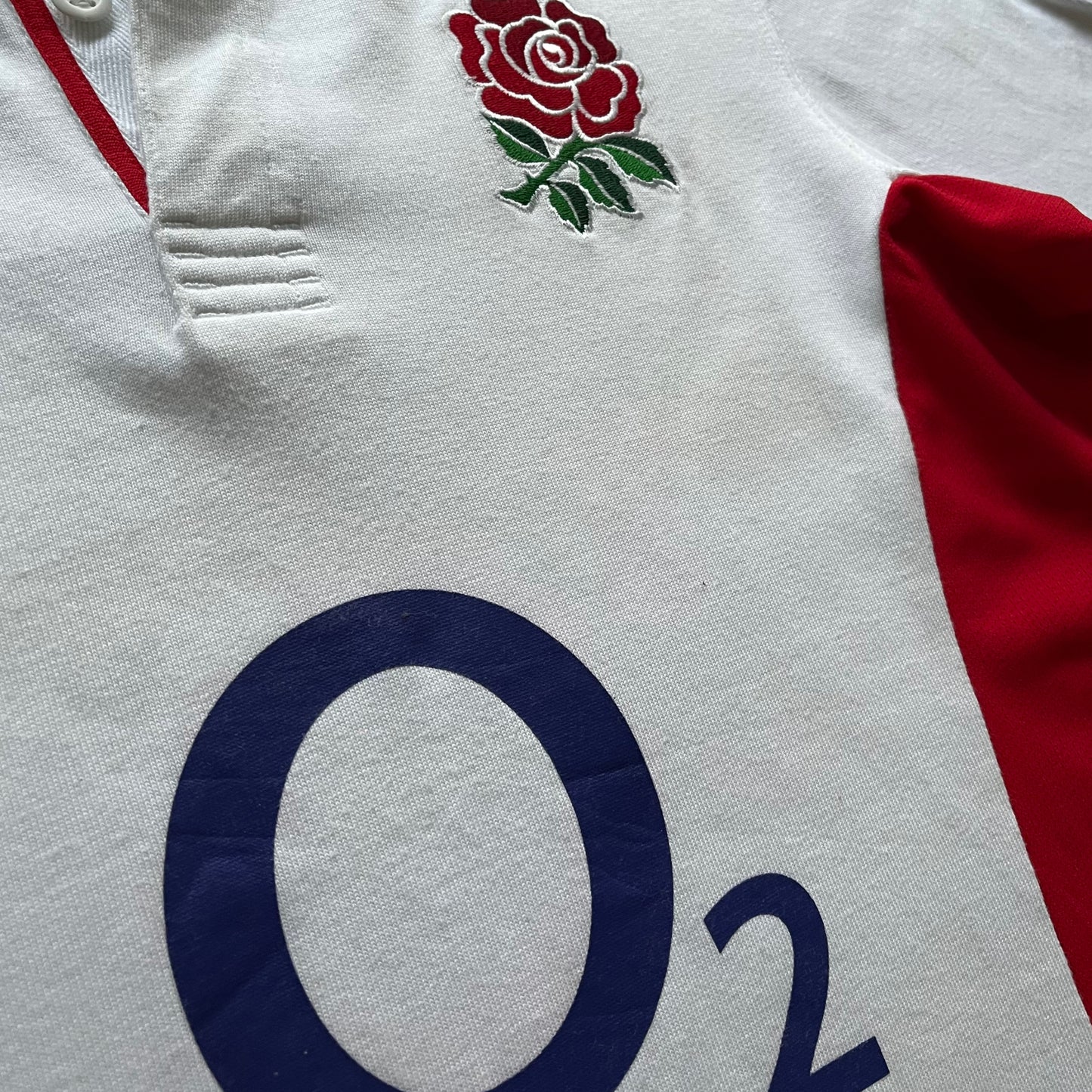 Vintage Y2K Nike 2002 England Short Sleeve White Home Rugby Shirt O2 - Casspios Dream