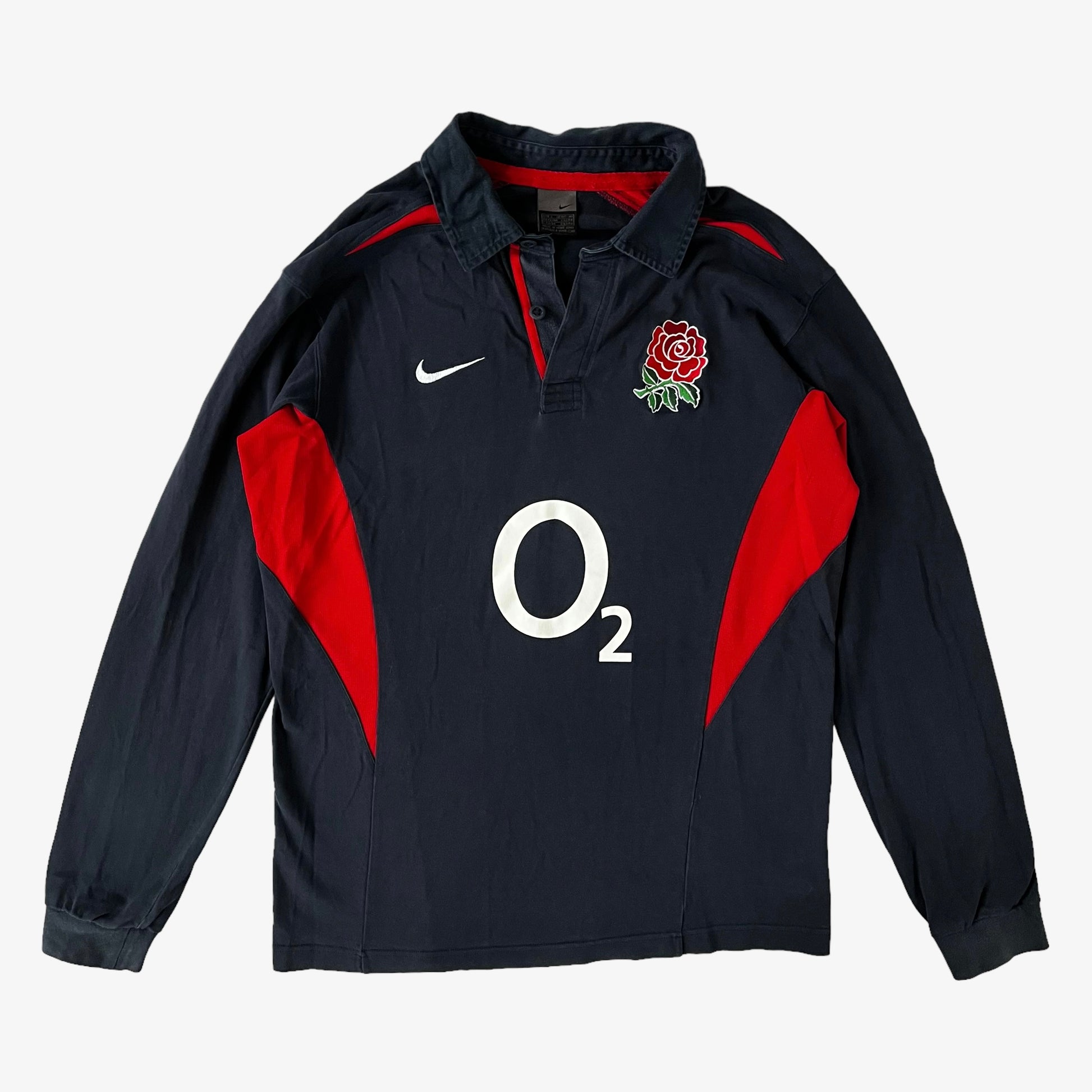 Vintage Y2K Nike 2003 England Long Sleeve Away Rugby Shirt - Casspios Dream
