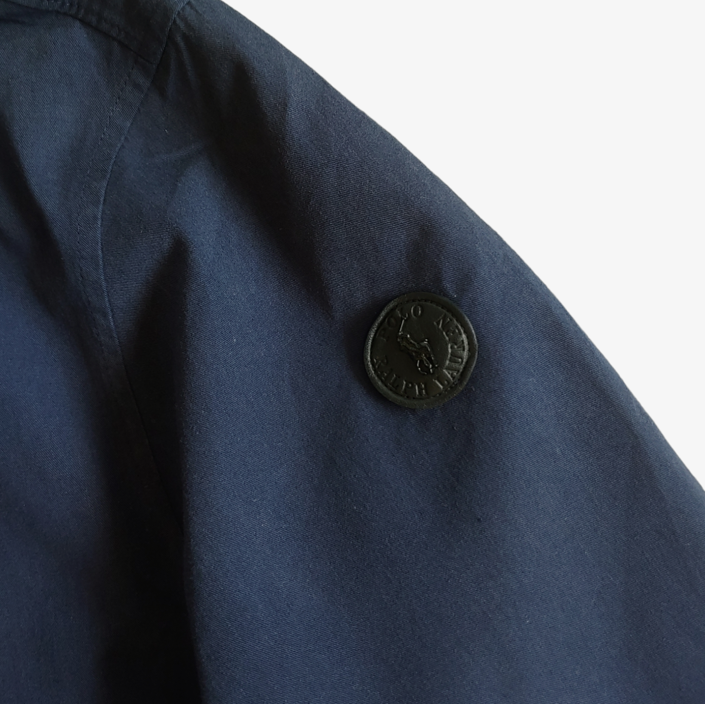 Vintage Y2K Polo Ralph Lauren Navy Trench Coat Badge - Casspios Dream
