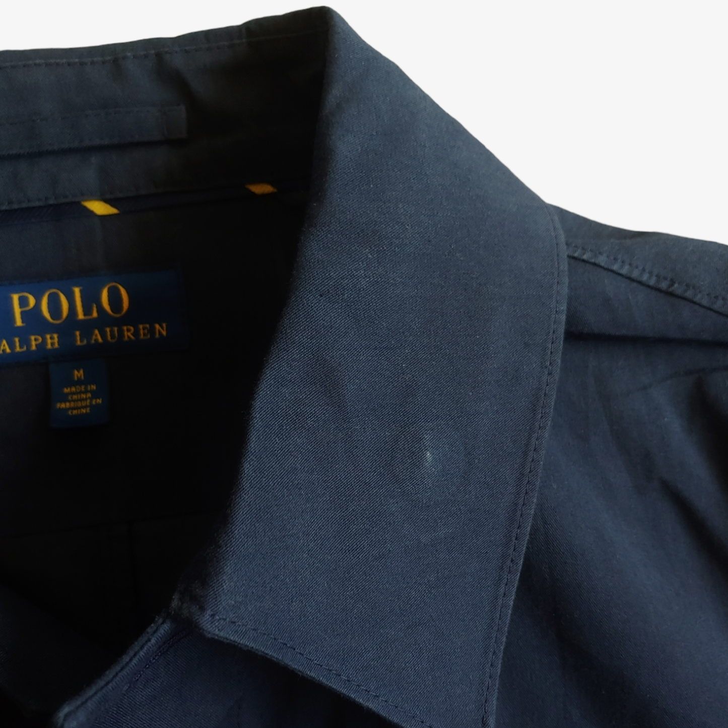 Vintage Y2K Polo Ralph Lauren Navy Trench Coat Collar - Casspios Dream