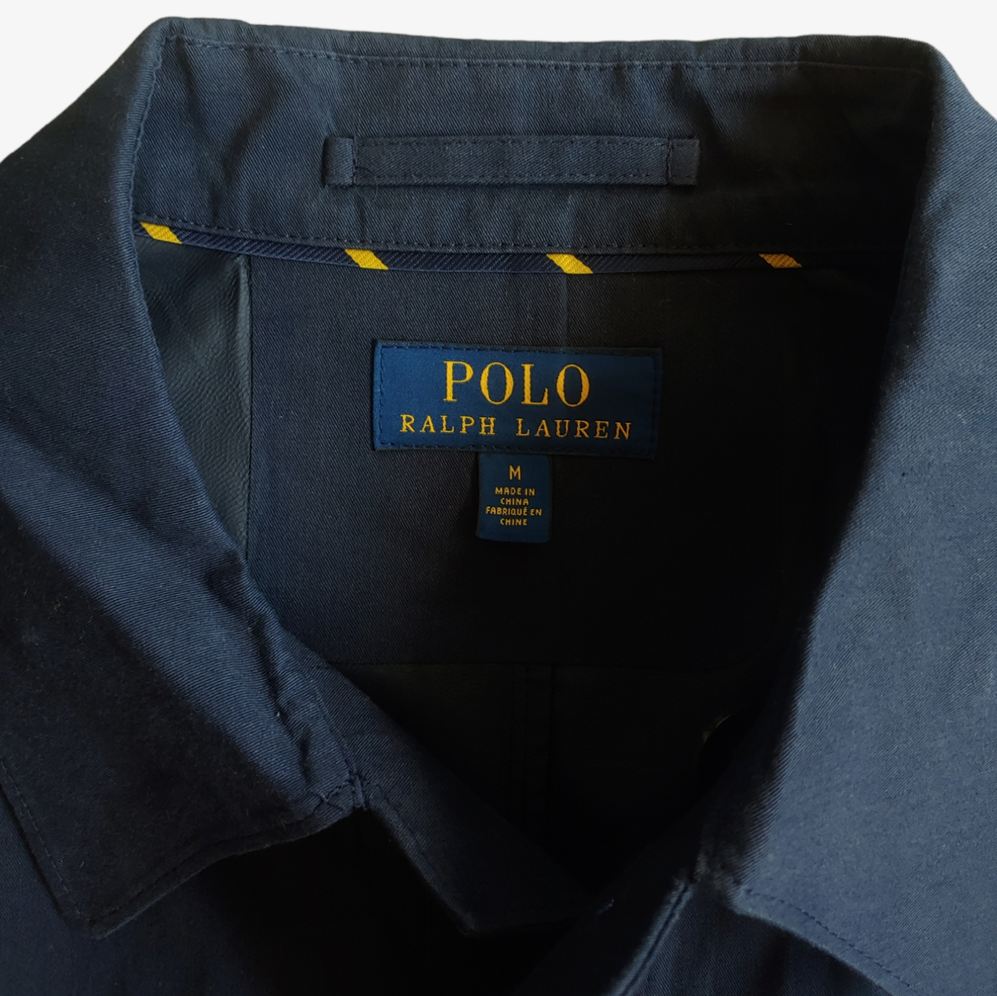 Vintage Y2K Polo Ralph Lauren Navy Trench Coat Label - Casspios Dream