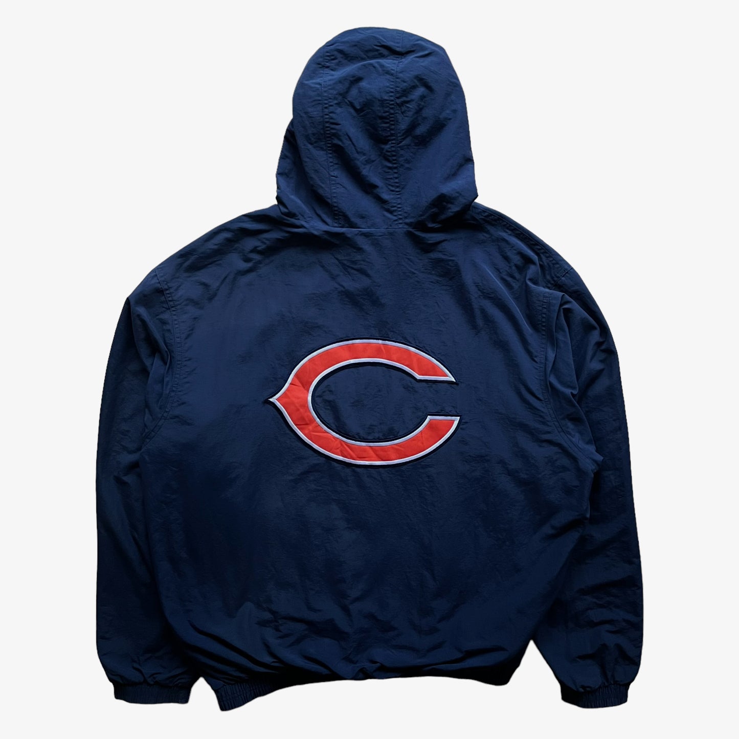 Vintage Y2K Reebok NFL Chicago Bears Jacket With Back Embroidered Team Crest Back - Casspios Dream