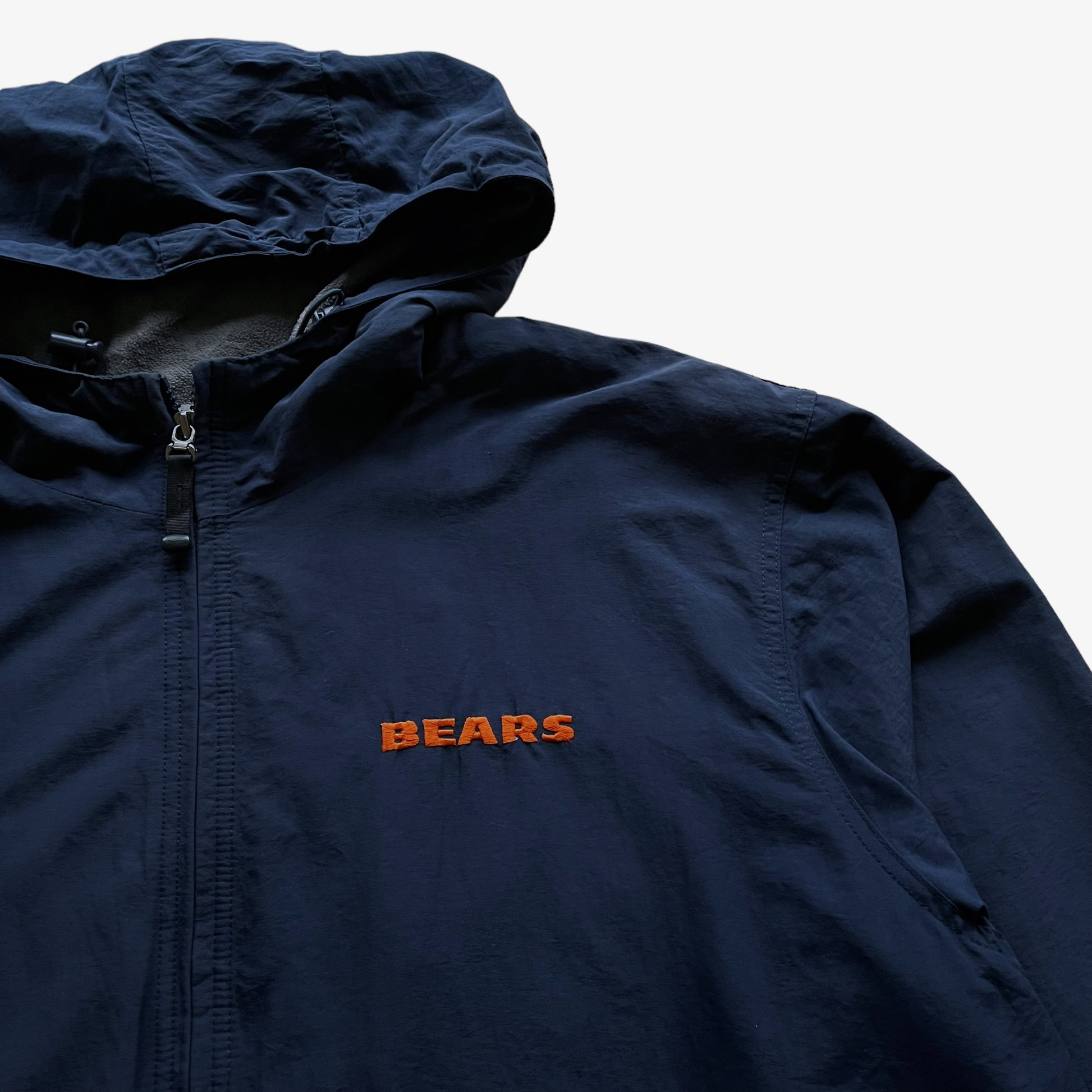 Vintage Y2K Reebok NFL Chicago Bears Jacket With Back Embroidered Team Crest Logo - Casspios Dream