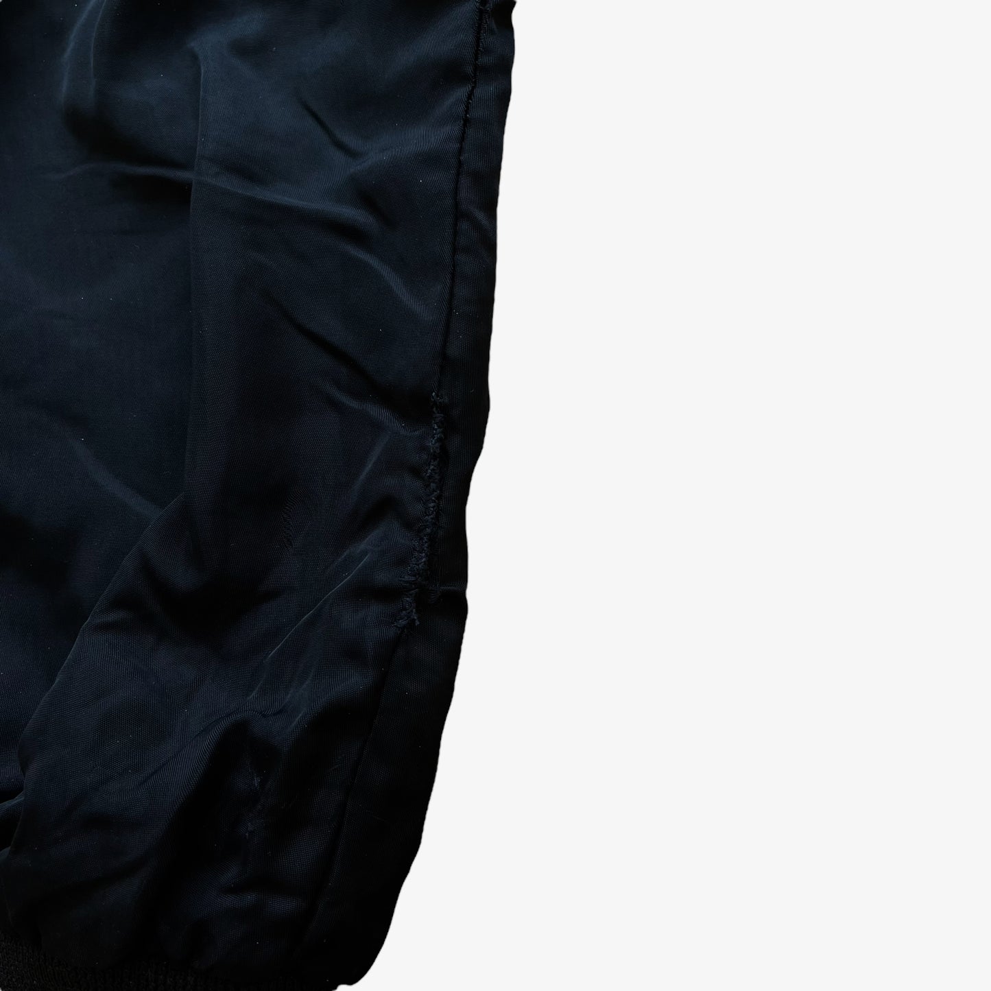 Vintage Y2K Replay Blue Jeans Black Bomber Jacket Marks - Casspio's Dream