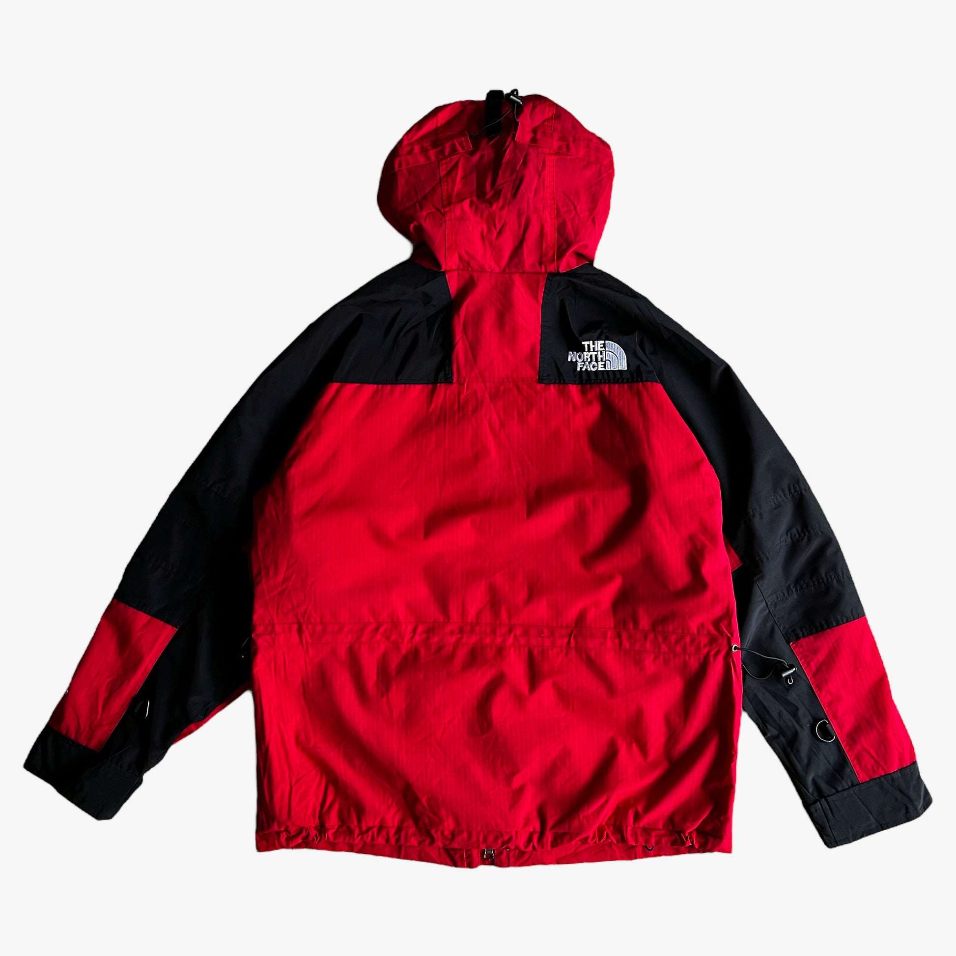 Vintage Y2K The North Face Red Utility Jacket Back - Casspios Dream