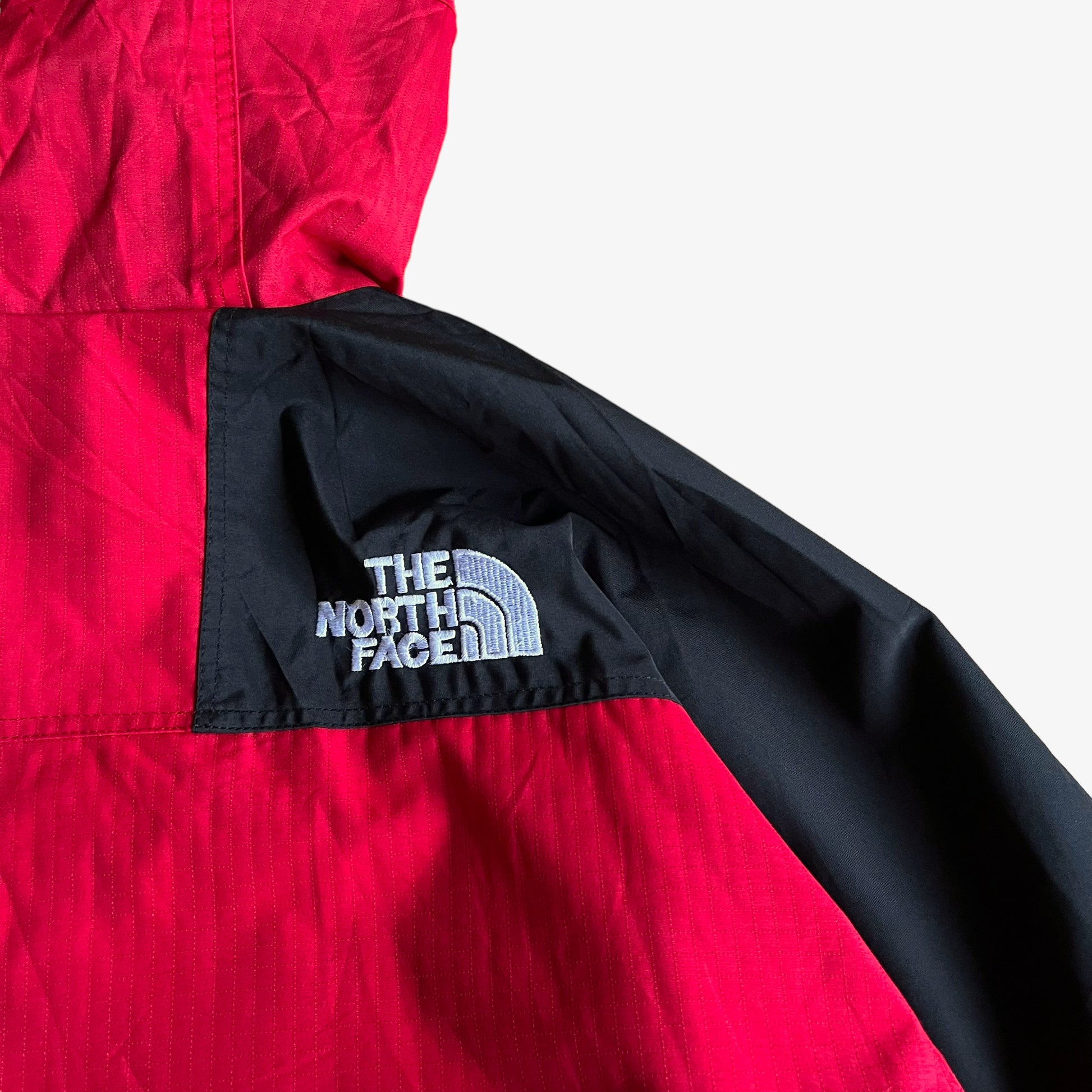 Vintage Y2K The North Face Red Utility Jacket Back Logo - Casspios Dream