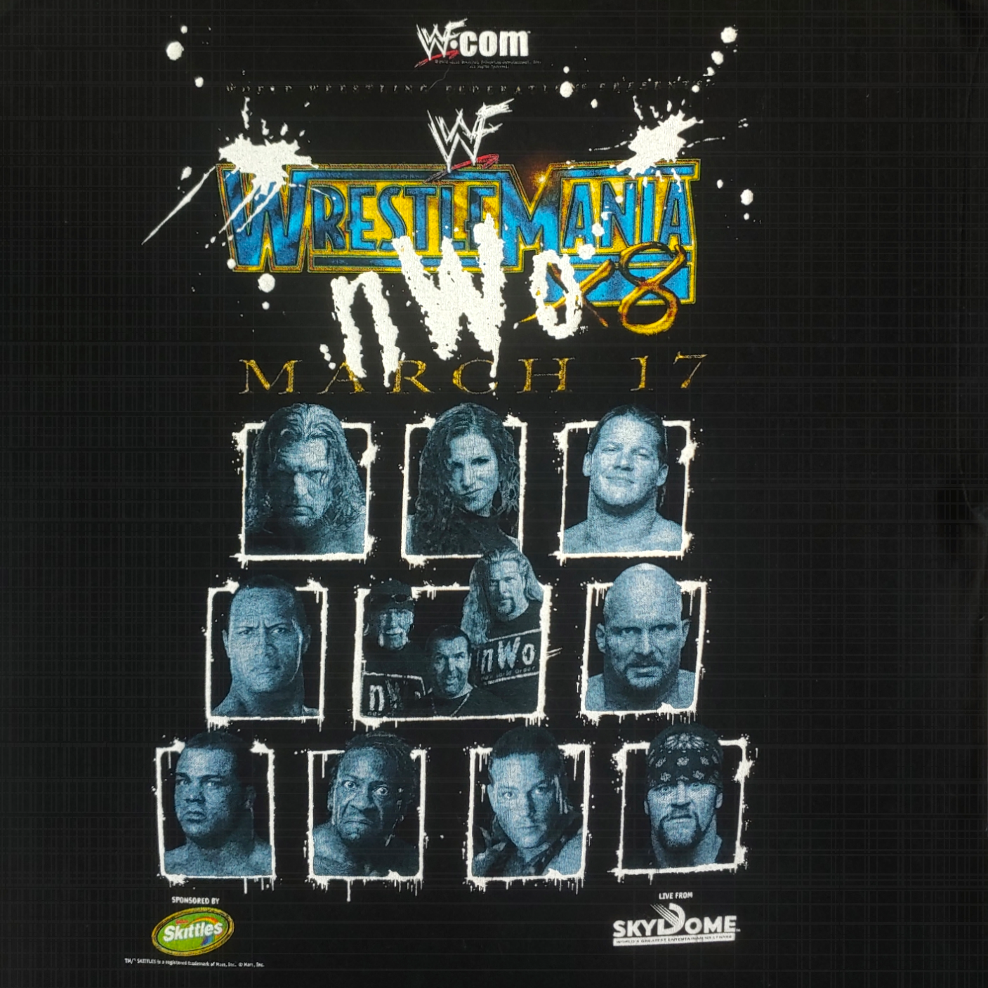 Vintage Y2K WWF 2002 Wrestlemania Top WWE - Casspios Dream