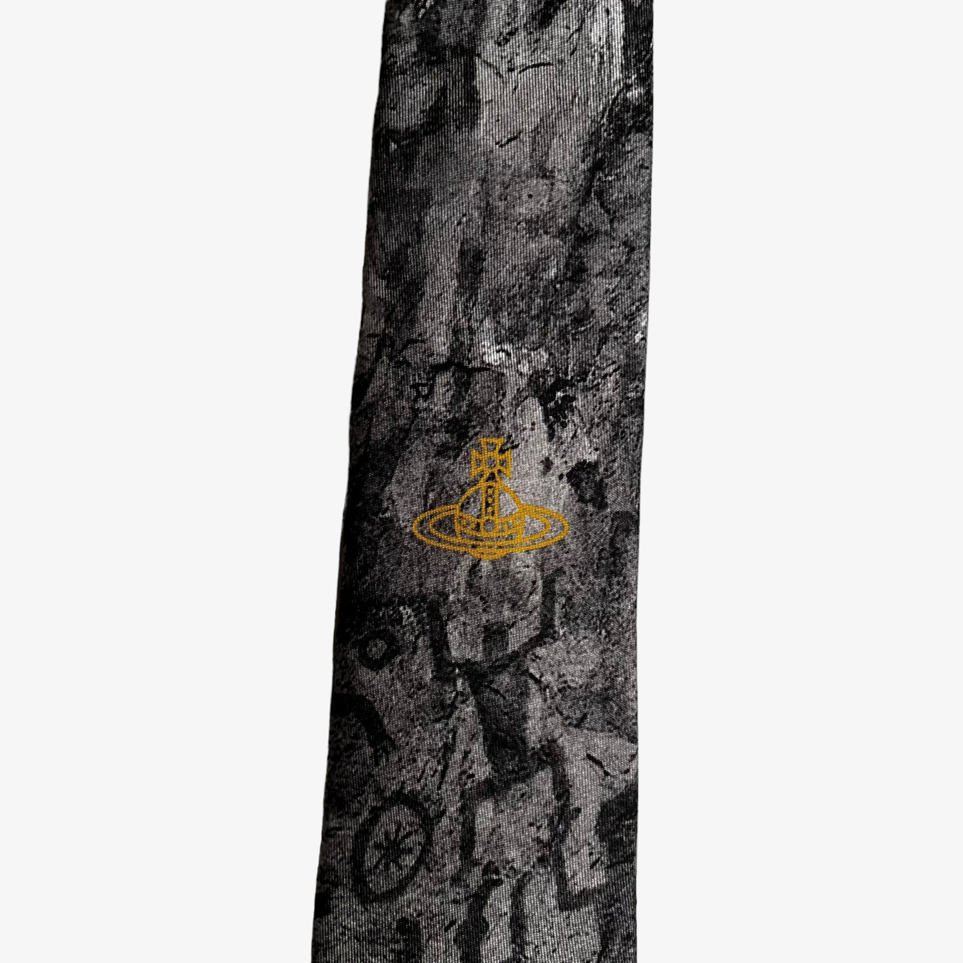 Vivienne Westwood Centre Logo Silk Tie Brand New With Tags Designer - Casspios Dream