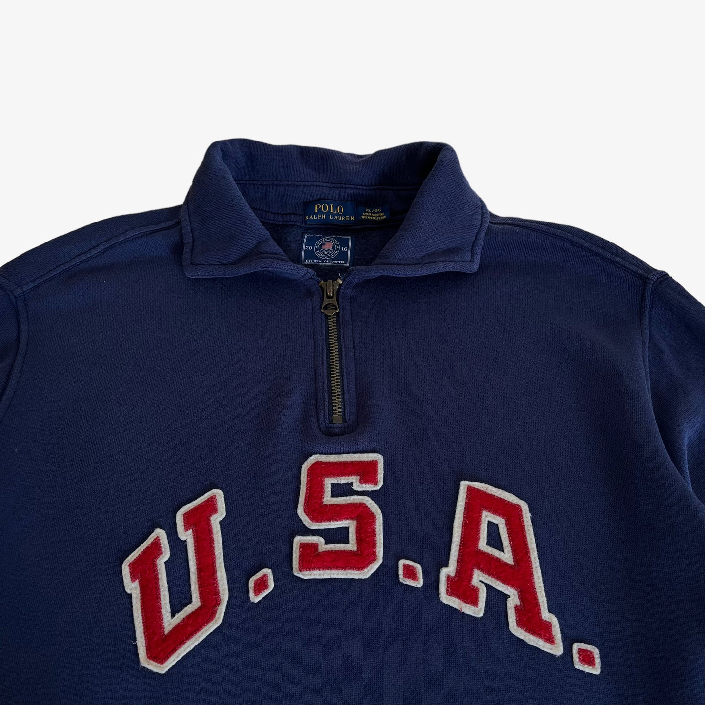 Womens Polo Ralph Lauren 2016 USA Olympic Team Quarter Zip Fleece Logo - Casspios Dream