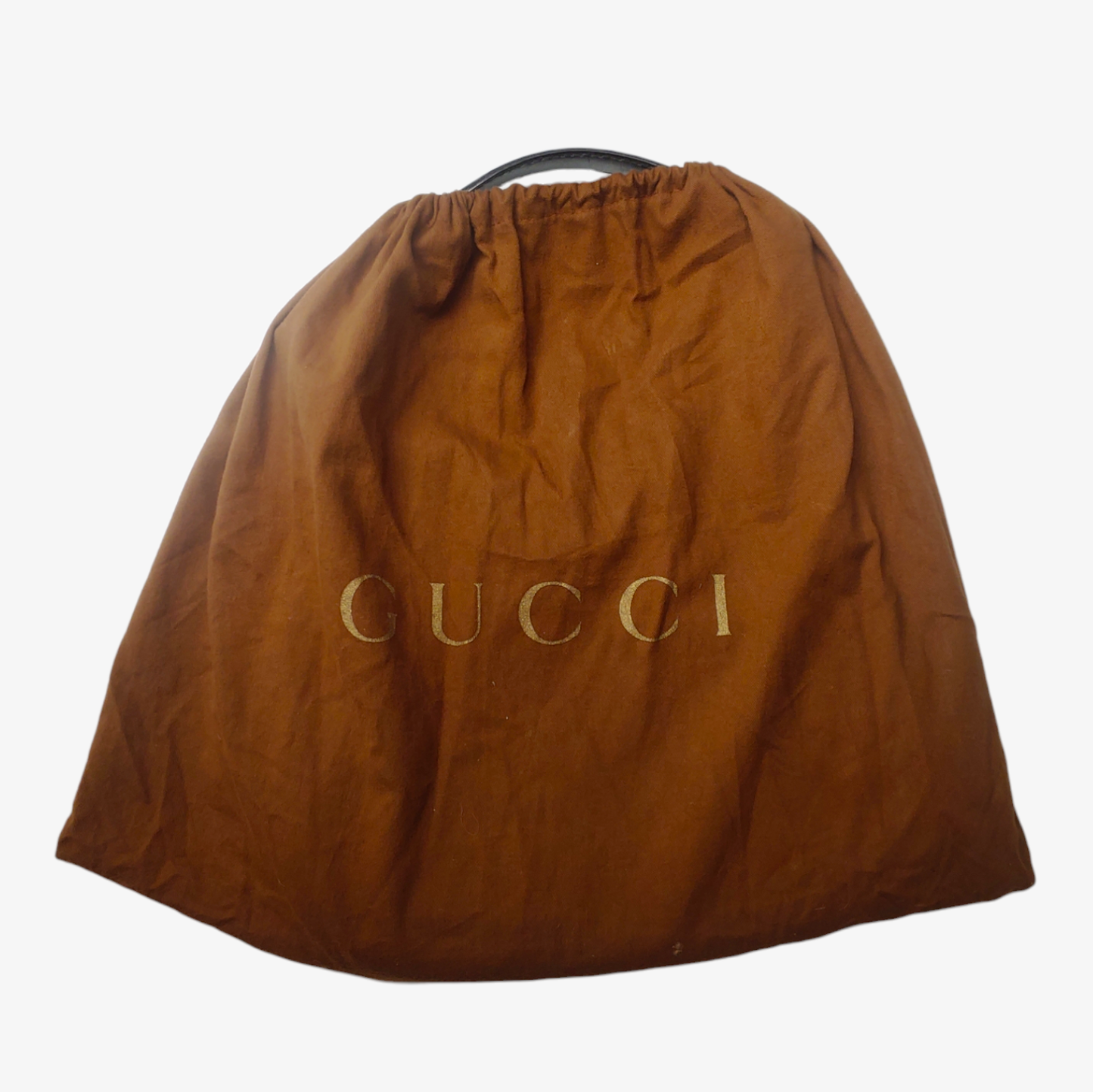 Gucci Queen Hobo Dialux Black Leather Buckle Shoulder Bag Dust Bag 189884 002058 - Casspios Dream