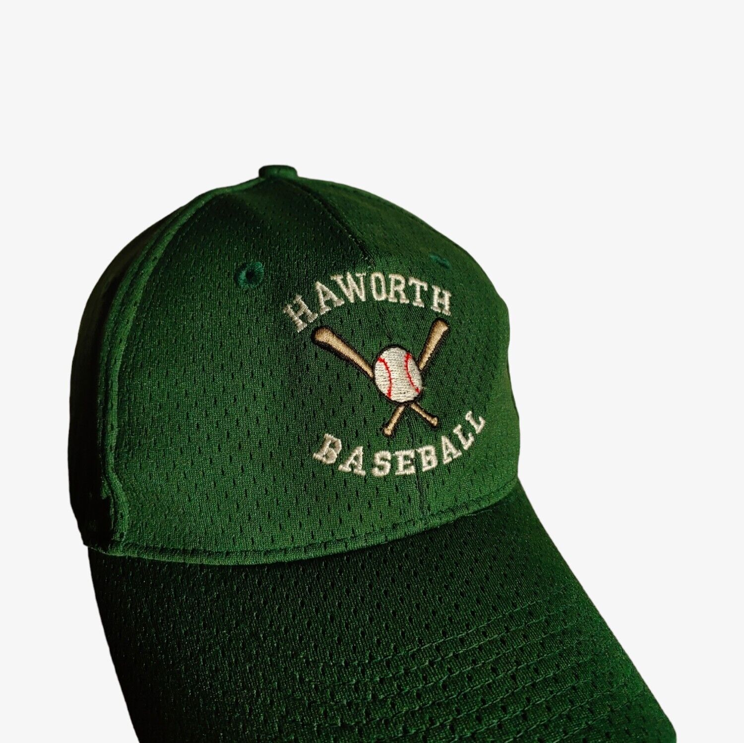 Vintage 1990s Augusta Sportswear Haworth Baseball Green Cap Logo - Casspios Dream