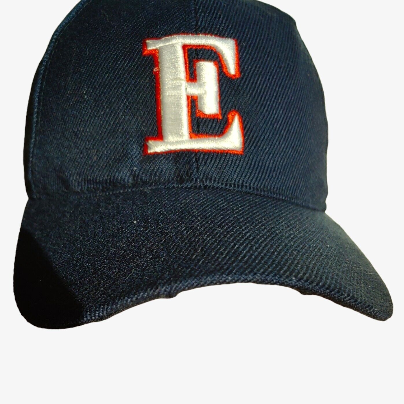Vintage 1990s E Embroidered Baseball Cap Wear - Casspios Dream
