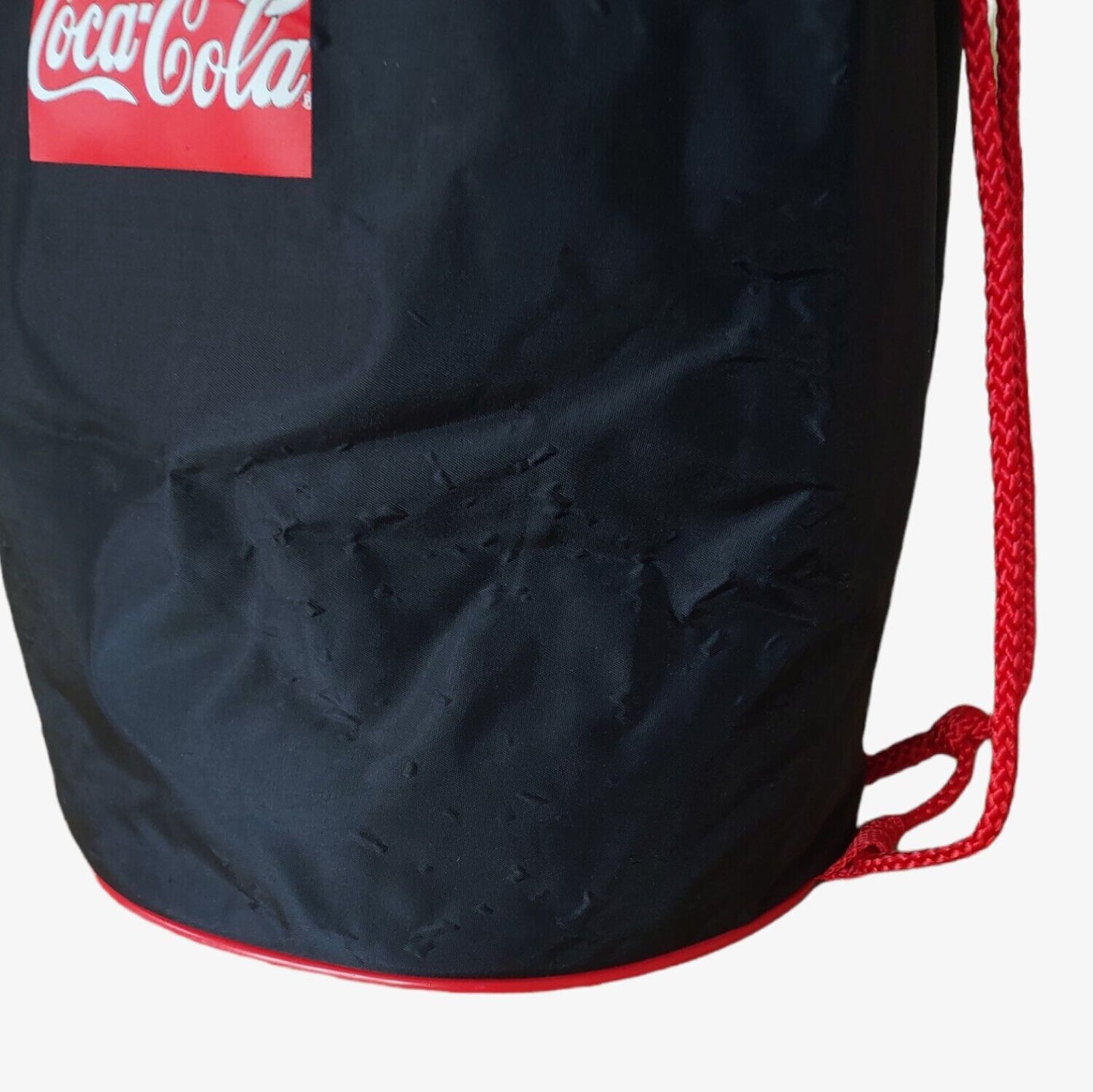 Vintage 1993 Coca Cola Is The Music Promotional Drawstring Backpack Wear - Casspios Dream