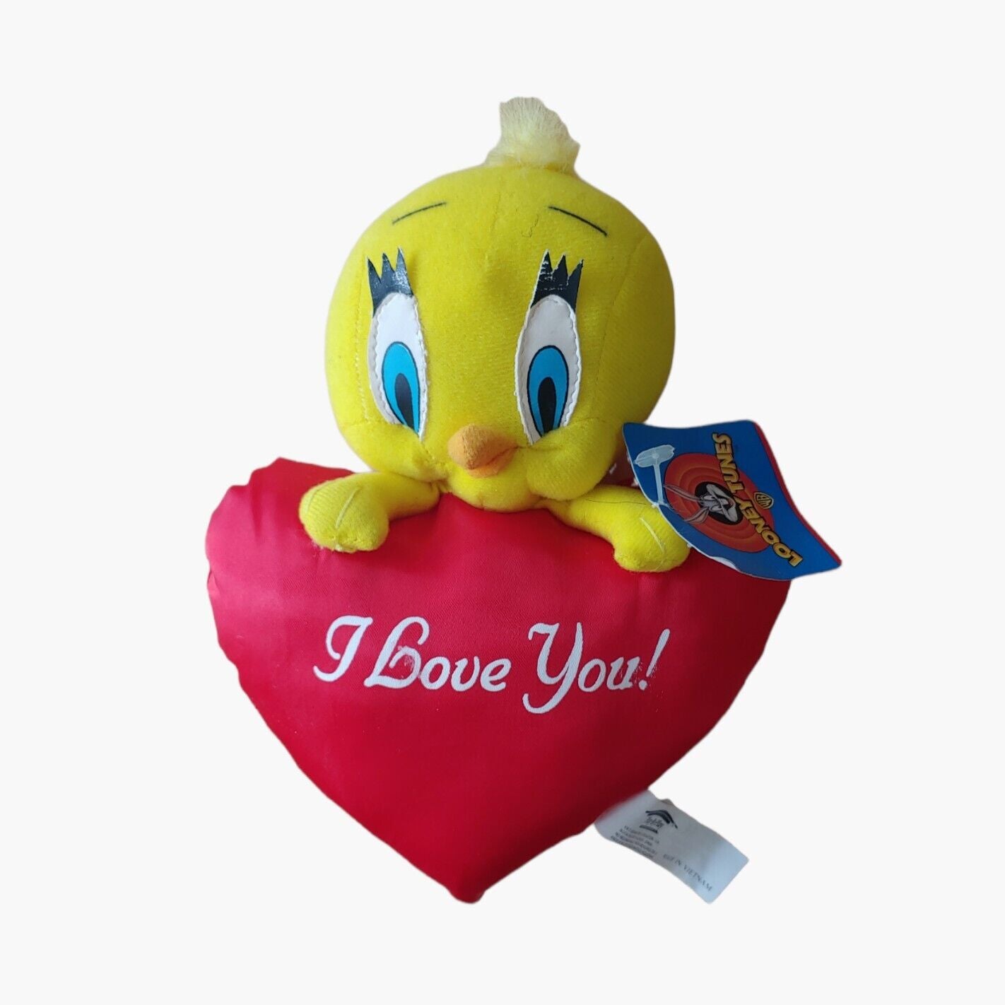 Looney Tunes 1997 Tweety 'I Love You' Heart Soft Toy Brand New With Tags - Casspios Dream