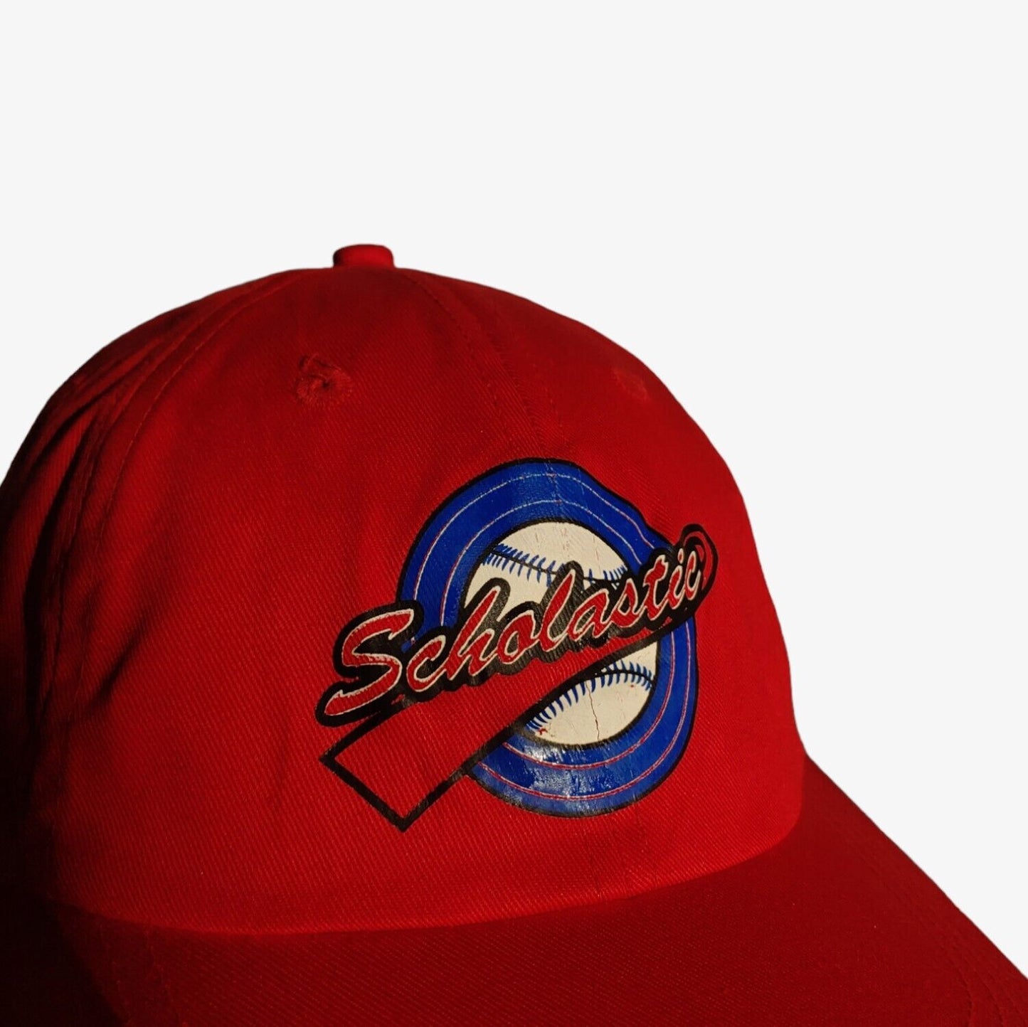 Vintage 80s Scholastic Baseball Cap Logo - Casspios Dream