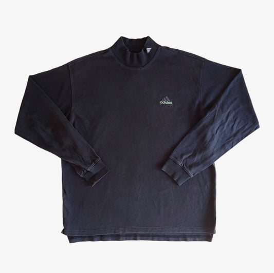 Vintage 90s Adidas Golf Grey Turtleneck Roll Neck - Casspios Dream