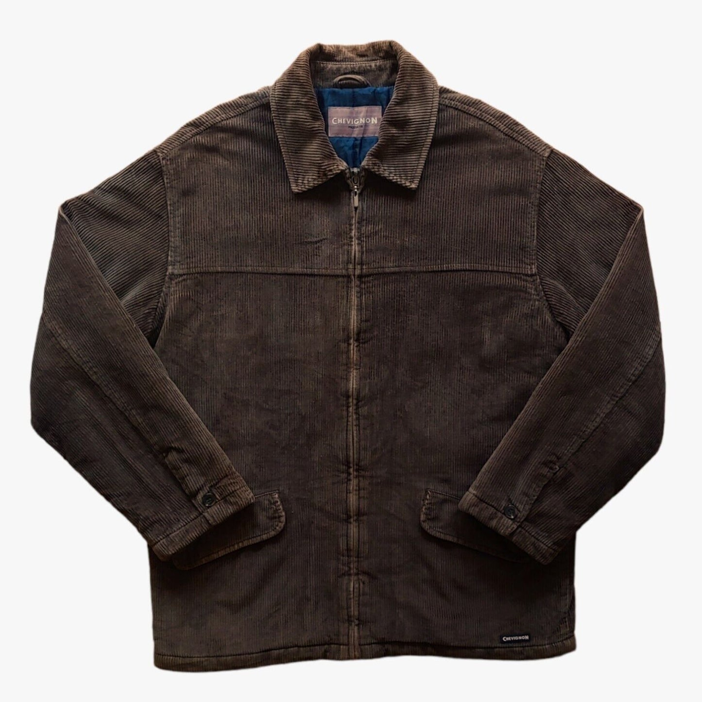 Vintage 90s Chevignon Corduroy Workwear Chore Western Cowboy Oversized Jacket - Casspios Dream
