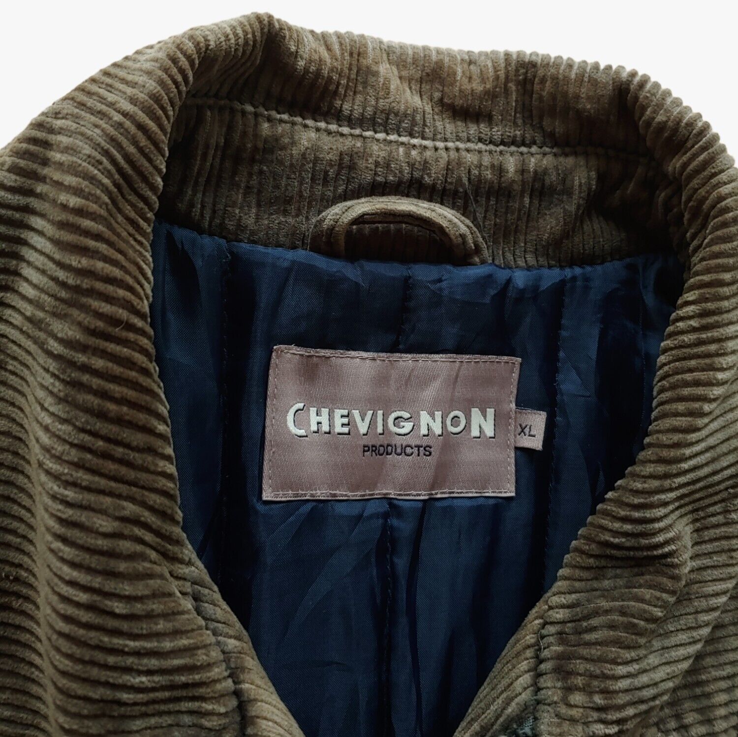 Vintage 90s Chevignon Corduroy Workwear Chore Western Cowboy Oversized Jacket Label - Casspios Dream