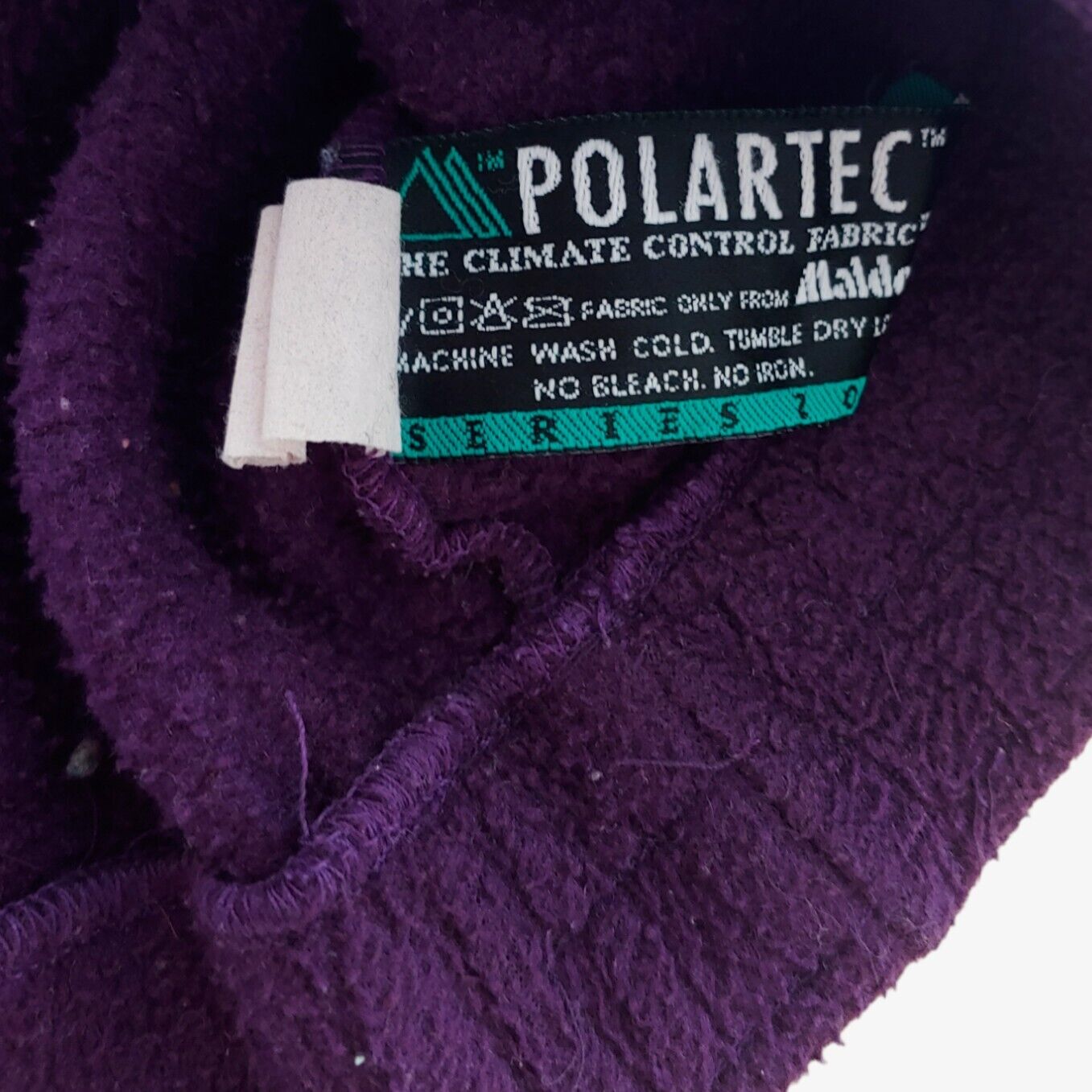 Vintage 90s Fjallraven x Polartec Purple Retro Rave Skater Hiking Aztec Embroidered Fleece Inside Label - Casspios Dream