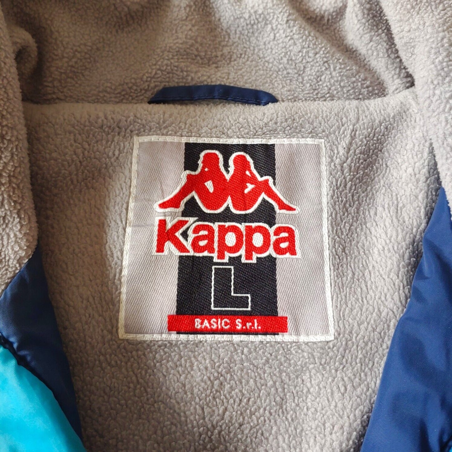 Vintage 90s Kappa x Barcelona Football Club 1995 - 1997 Blue Training Jacket With Tape Logo Arms Label - Casspios Dream