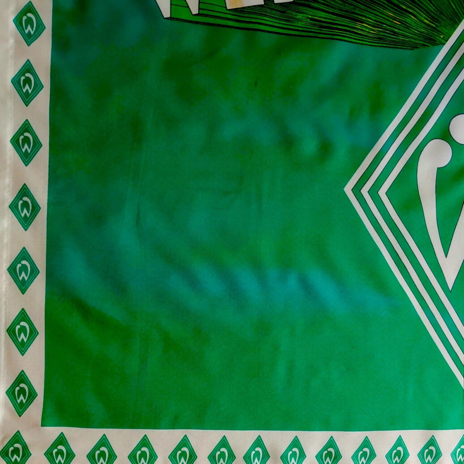 Vintage 90s SV Werder Bremen Football Club Flag Marks - Casspios Dream