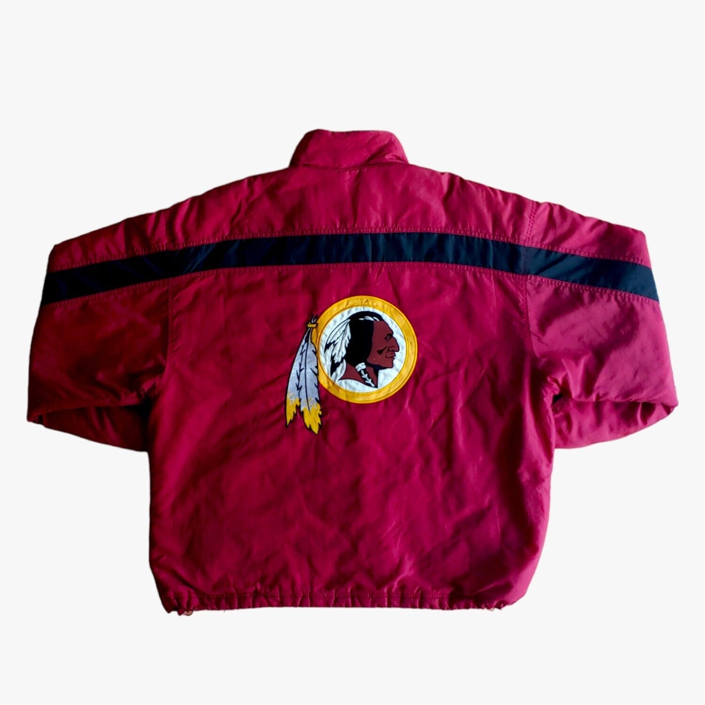 Vintage 90s Washington Redskins Logo Athletic NFL Game Day Red Jacket - Casspios Dream