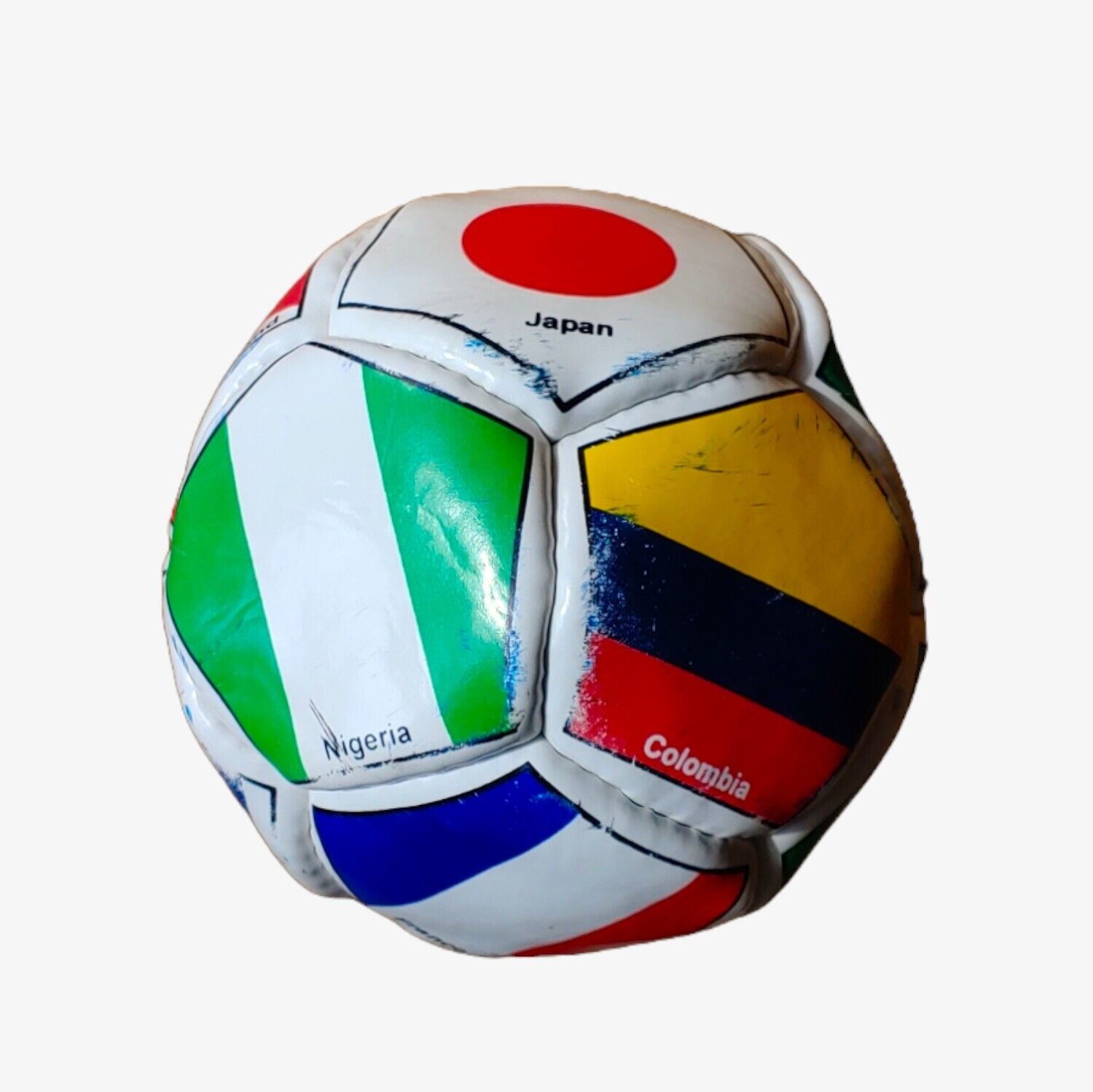 Vintage 1990s World Cup Flag Small Football Japan - Casspios Dream