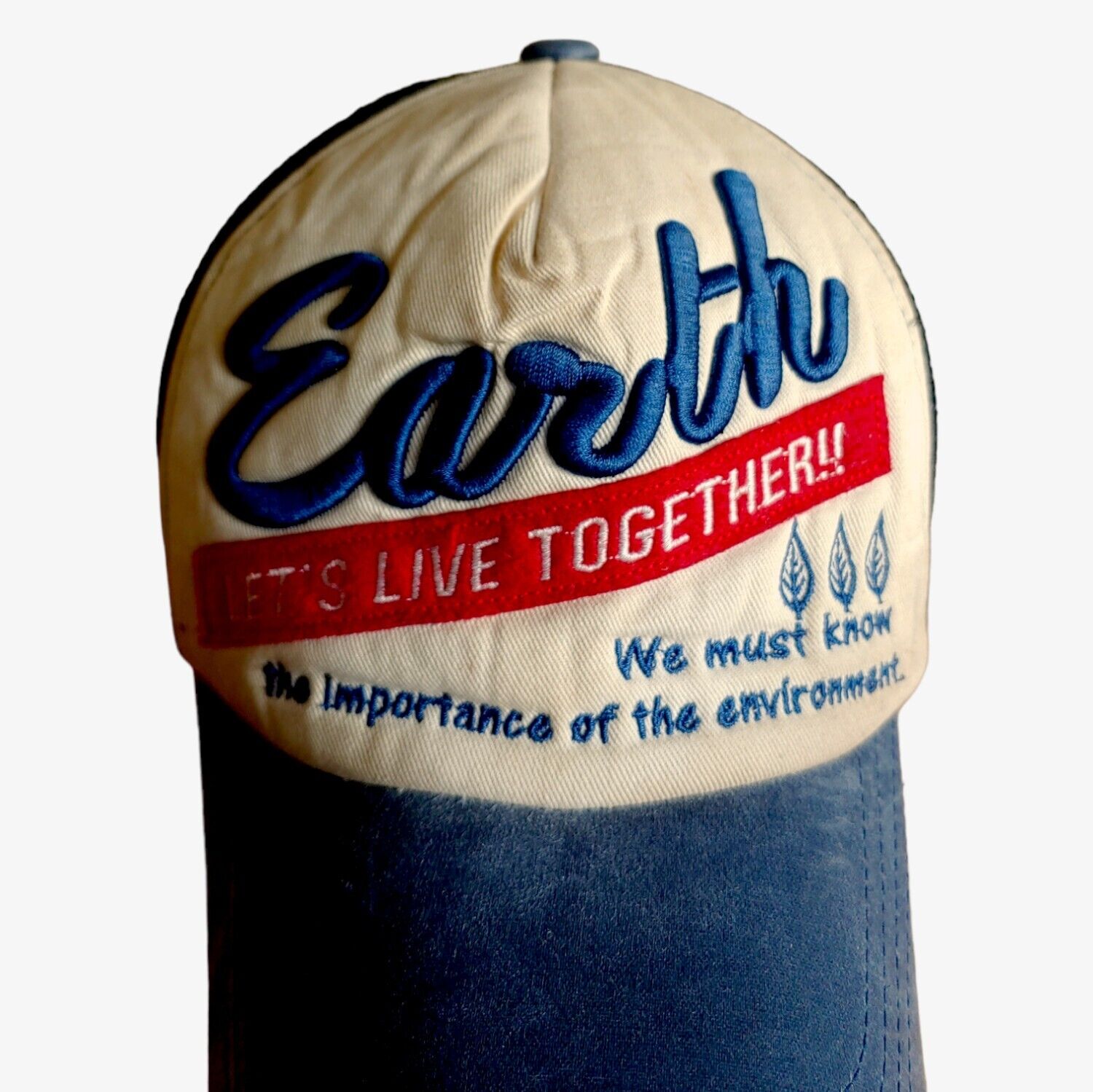 Vintage Earth Let's Live Together Trucker Cap Logo - Casspios Dream