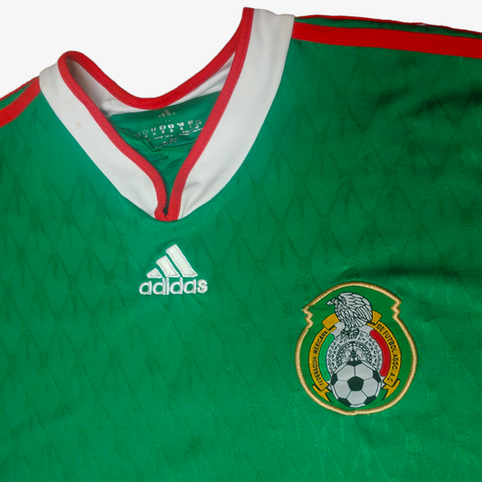 Vintage Y2K Adidas 2009 Mexico Green Home Football Jersey Badge - Casspios Dream